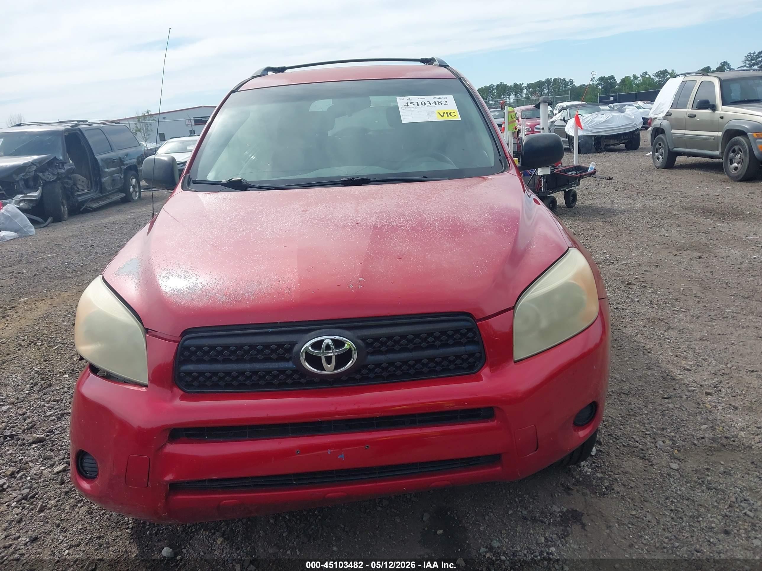2007 Toyota Rav4   Red vin: JTMZD33V476039847