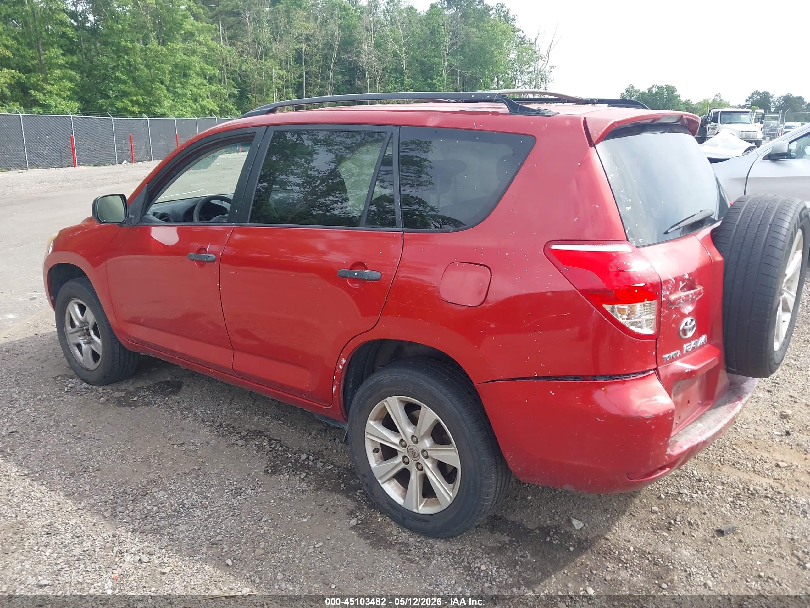 2007 Toyota Rav4   Red vin: JTMZD33V476039847
