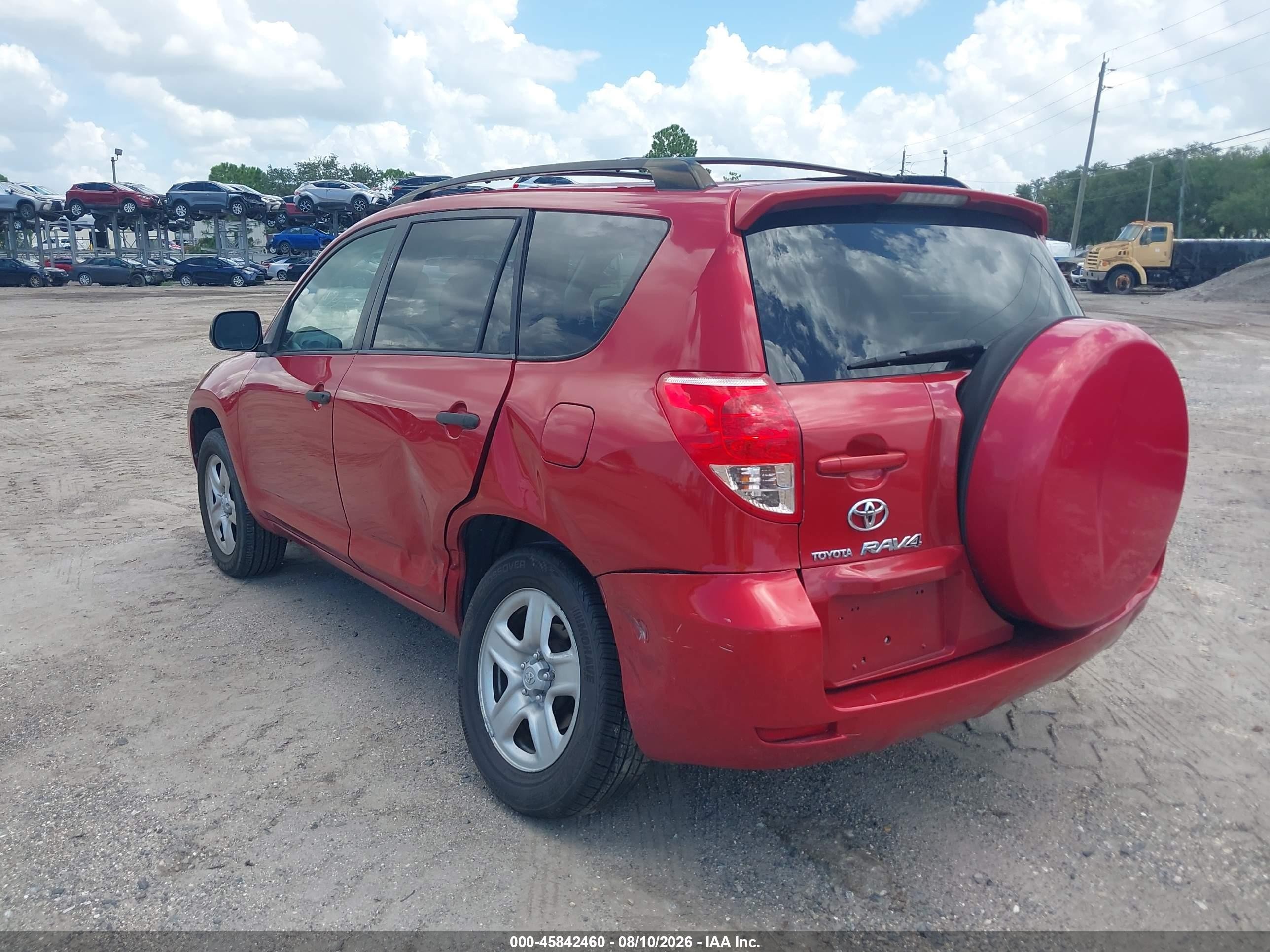 2007 Toyota Rav4   Красный vin: JTMZD33V476050590