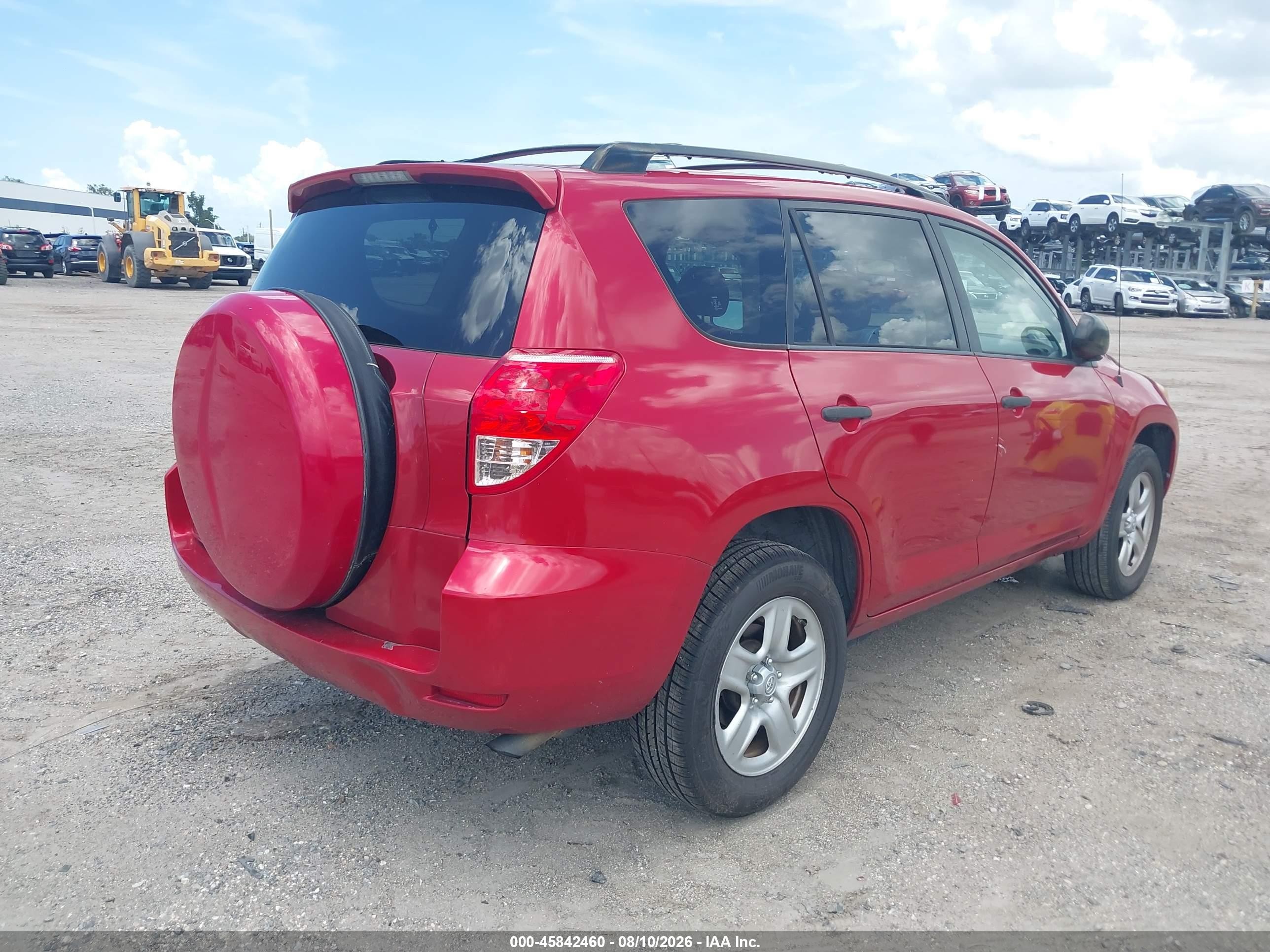 2007 Toyota Rav4   Красный vin: JTMZD33V476050590