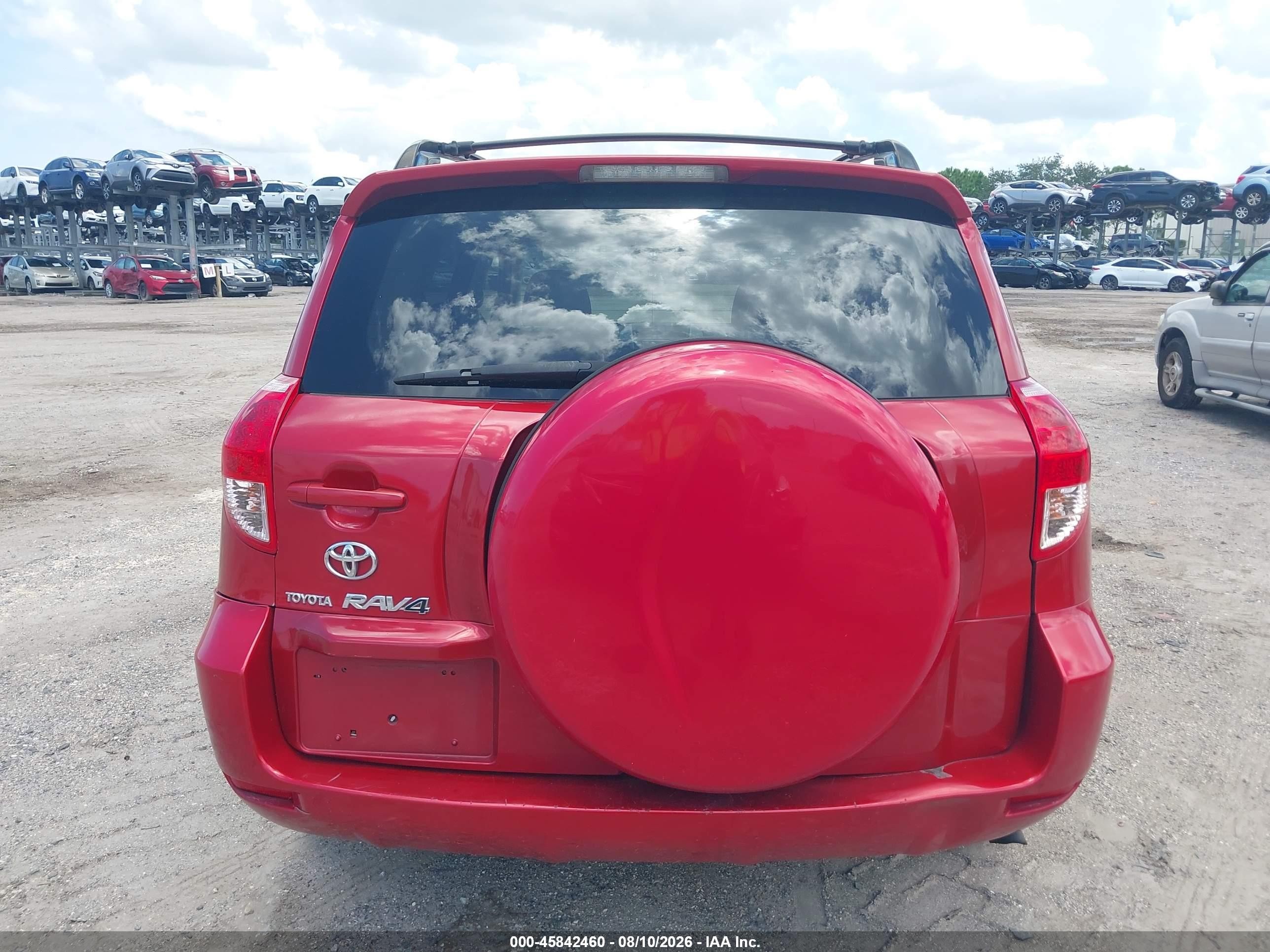 2007 Toyota Rav4   Красный vin: JTMZD33V476050590