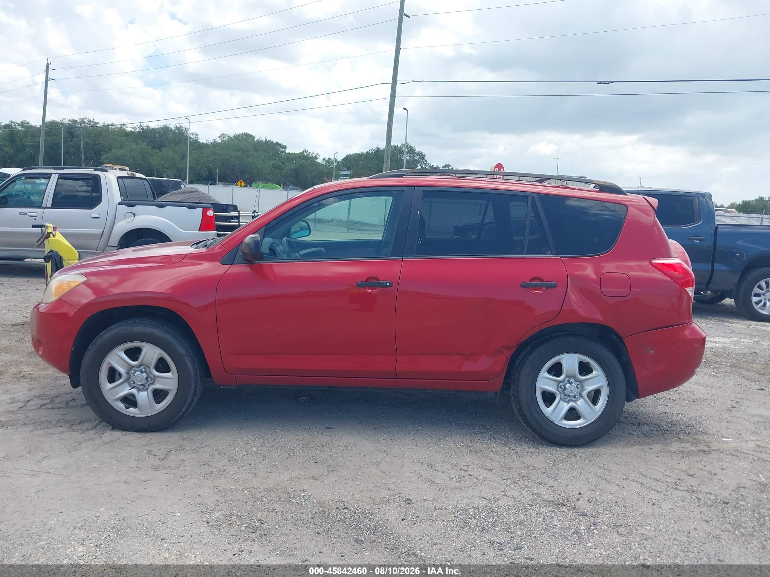 2007 Toyota Rav4   Красный vin: JTMZD33V476050590