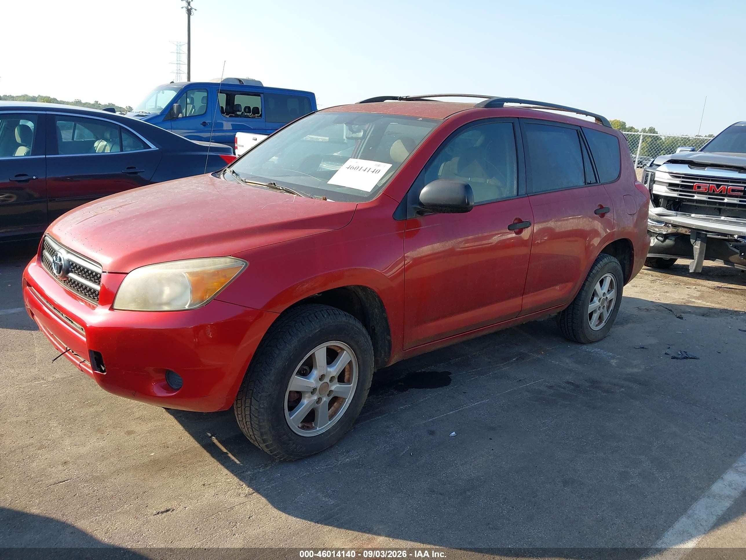 2008 Toyota Rav4   Red vin: JTMZD33V485115977