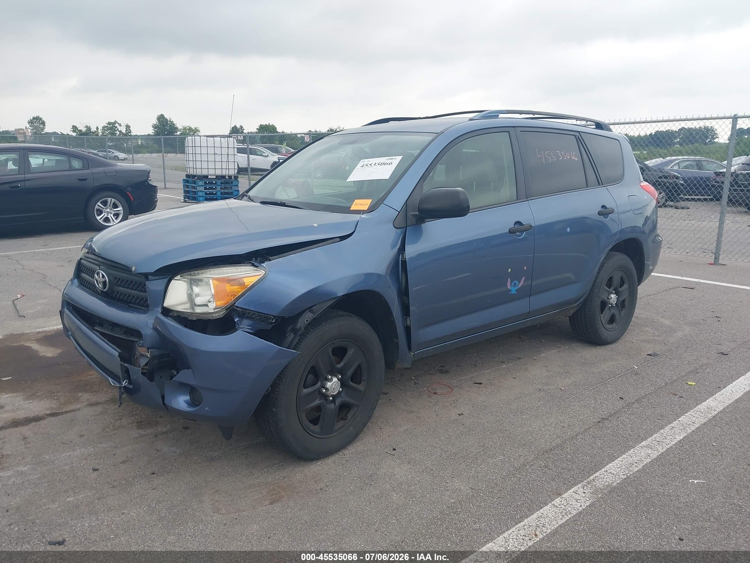 2008 Toyota Rav4 Blue vin: JTMZD33V486058576
