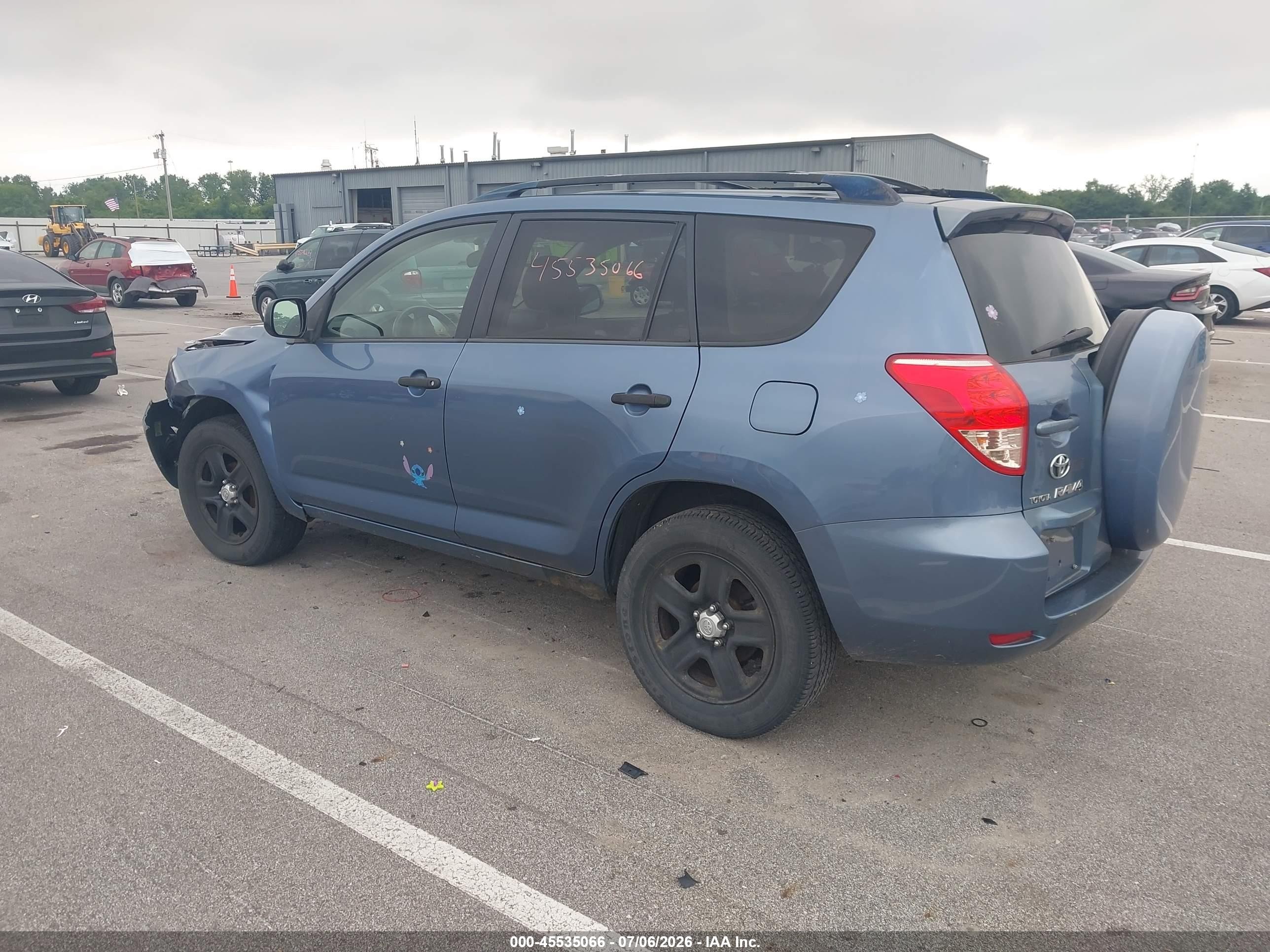 2008 Toyota Rav4 Blue vin: JTMZD33V486058576