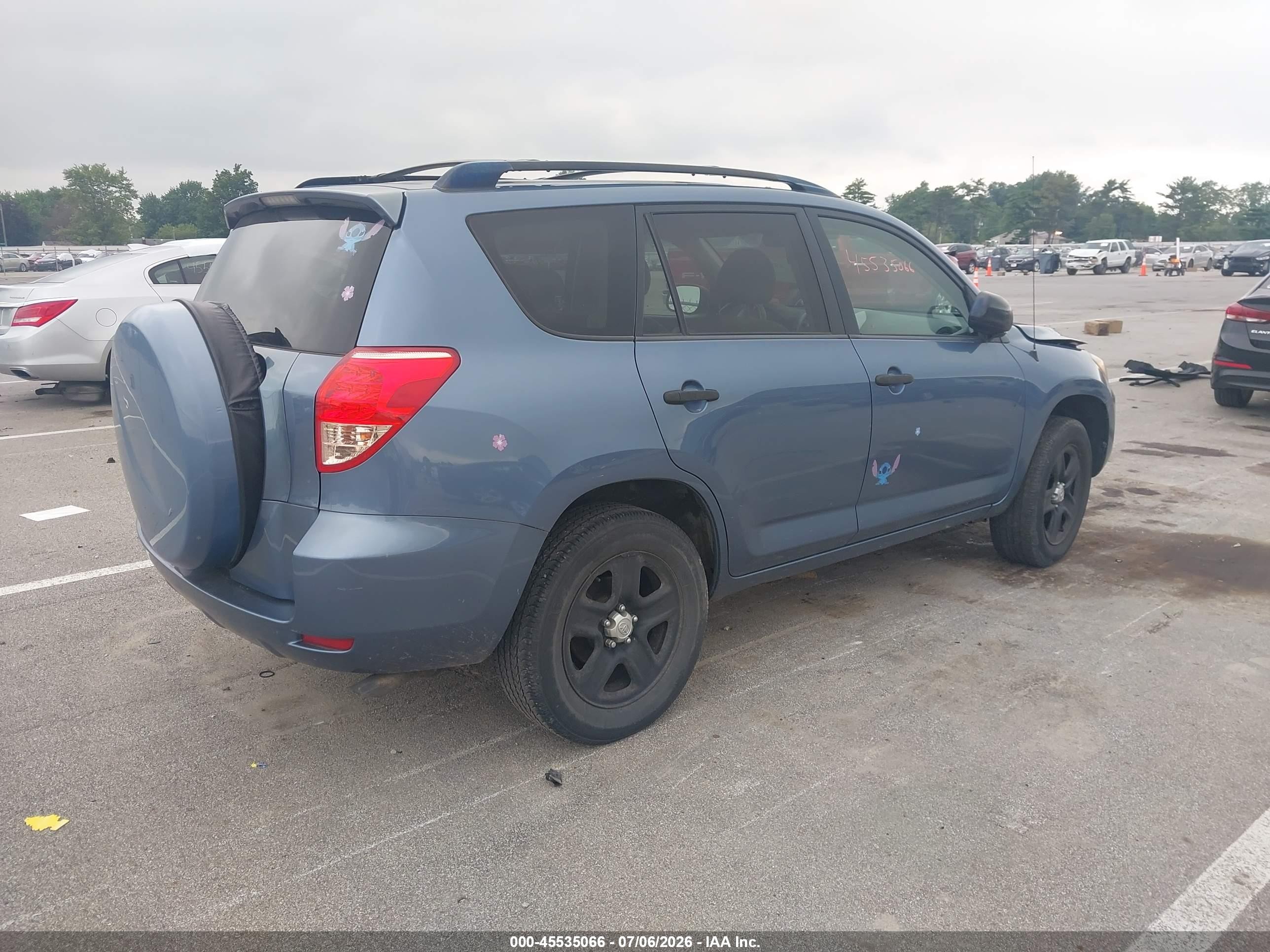 2008 Toyota Rav4 Blue vin: JTMZD33V486058576