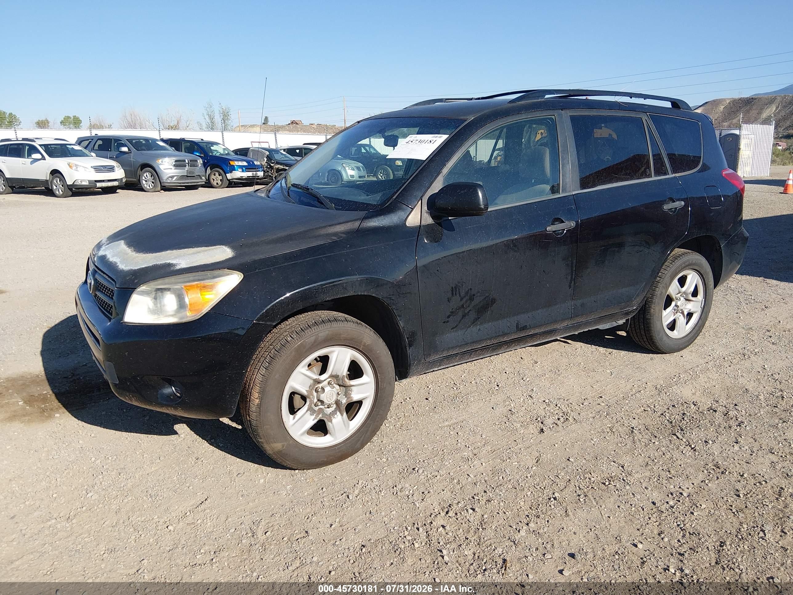 2007 Toyota Rav4   Черный vin: JTMZD33V576033152