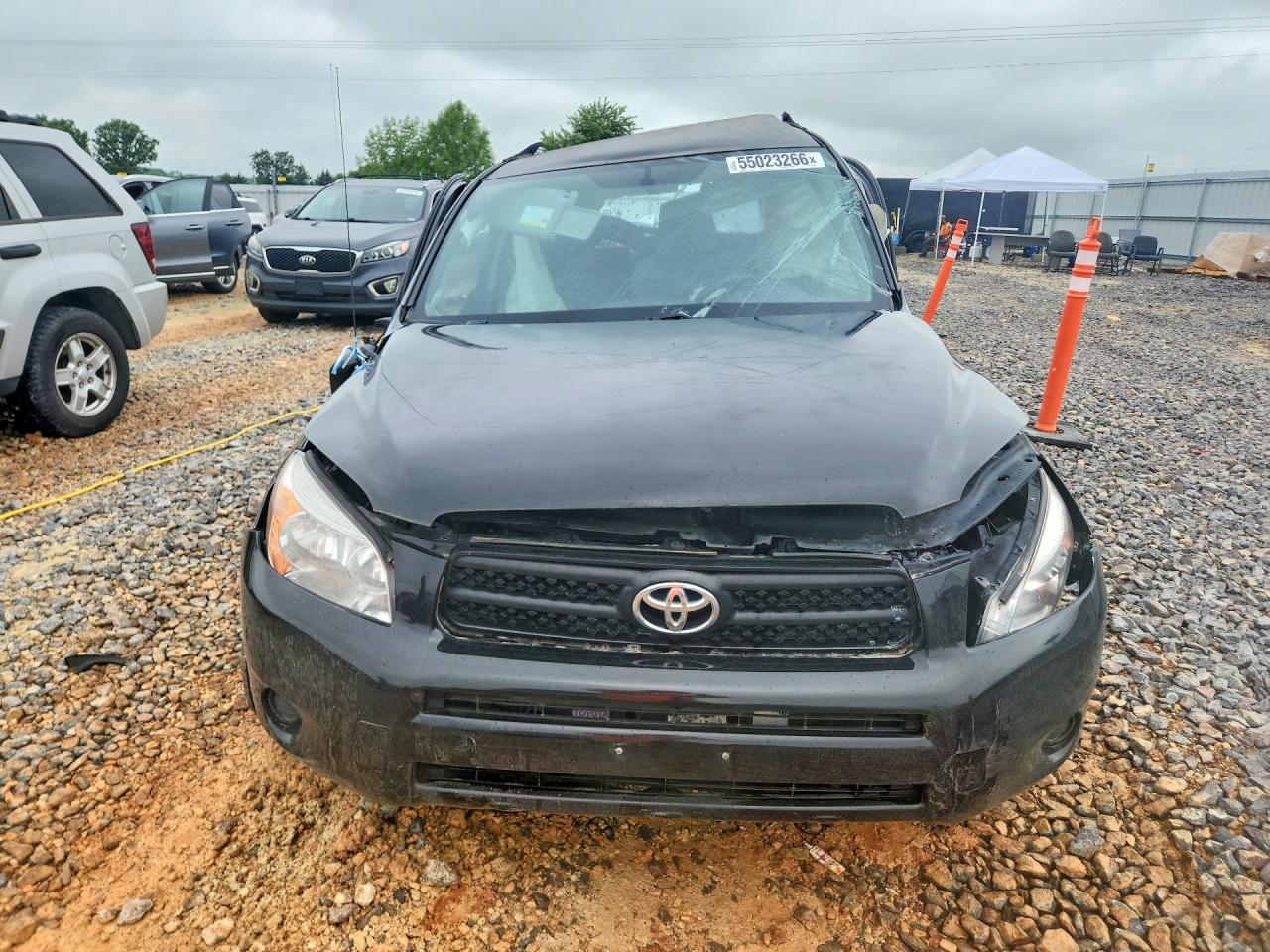 2008 Toyota Rav4 Base Black vin: JTMZD33V585105460