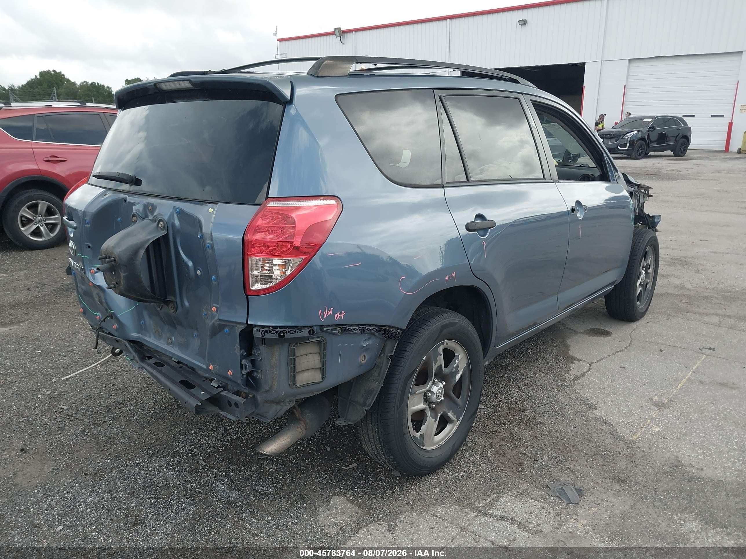 2008 Toyota Rav4   Синий vin: JTMZD33V585107449