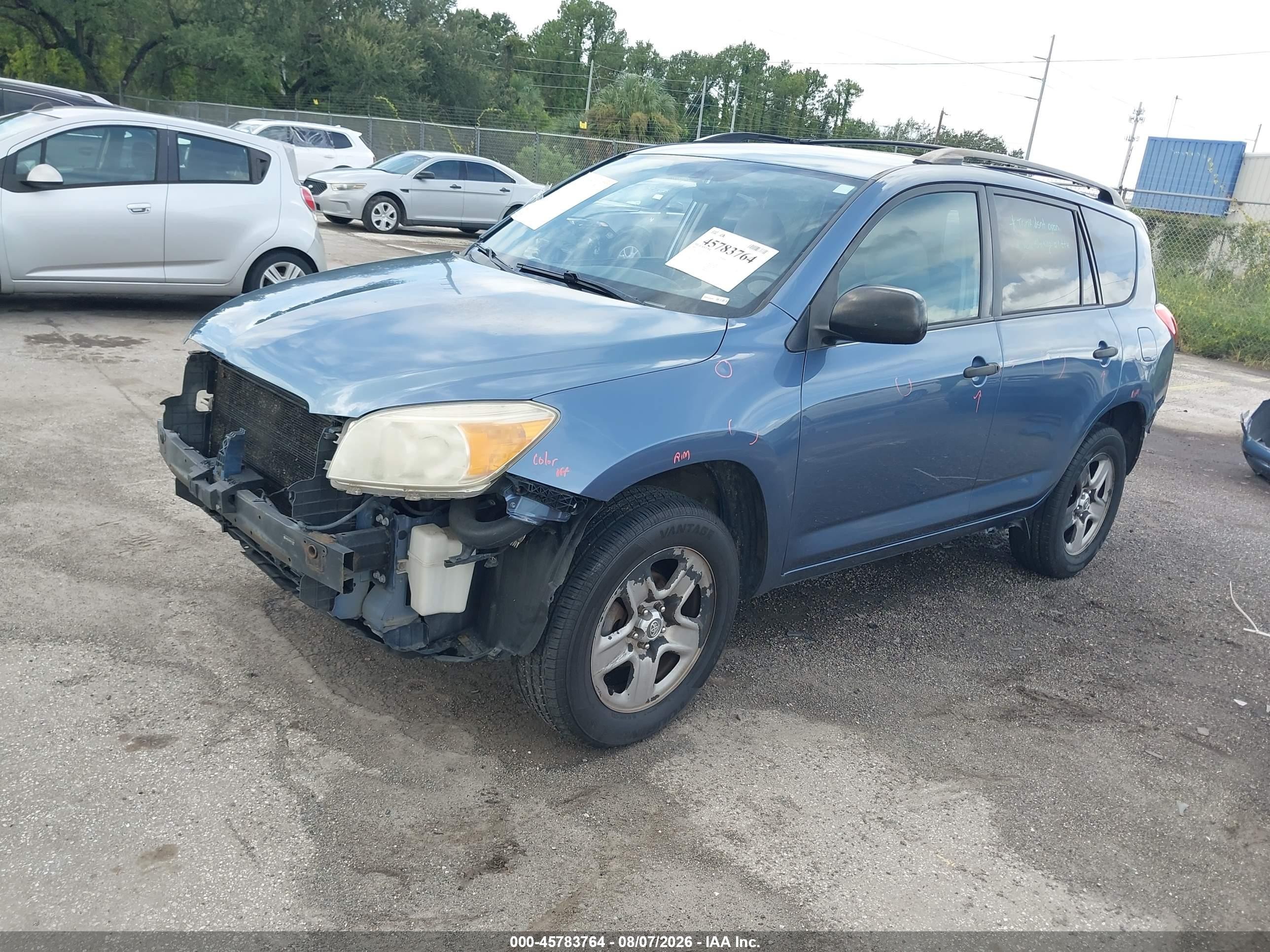 2008 Toyota Rav4   Синий vin: JTMZD33V585107449