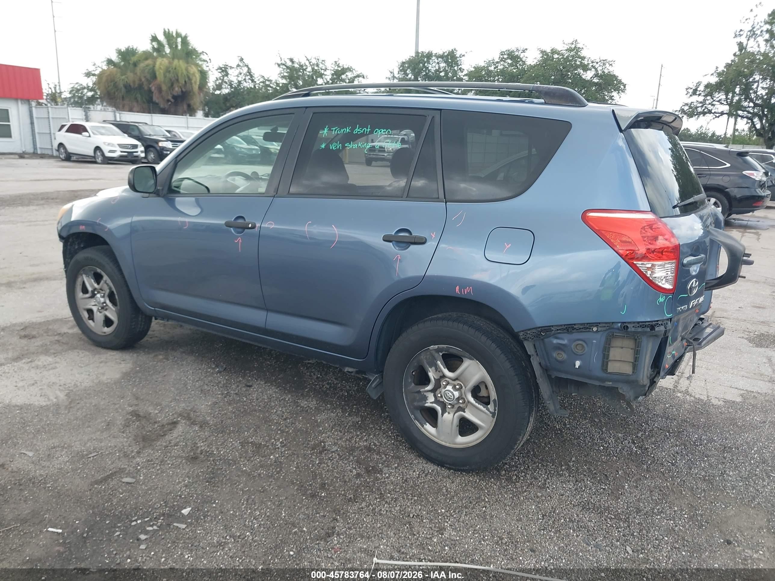 2008 Toyota Rav4   Синий vin: JTMZD33V585107449
