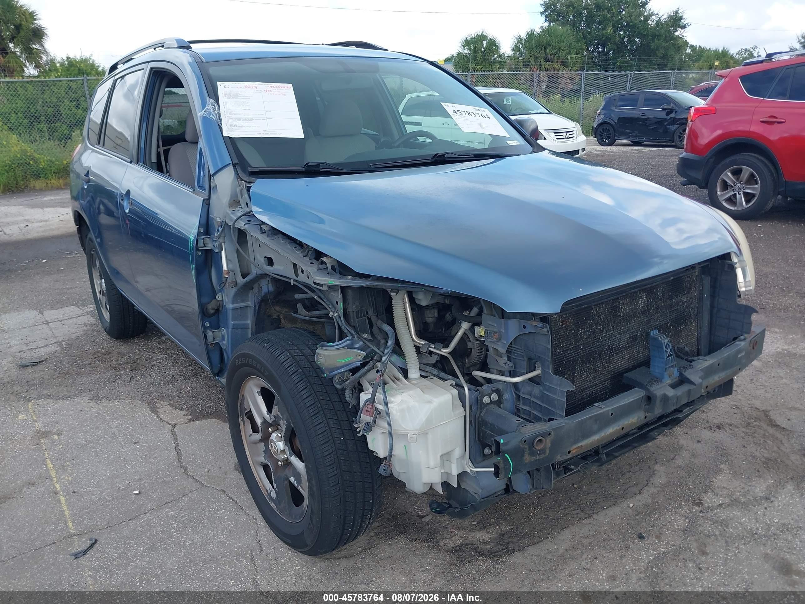 2008 Toyota Rav4   Синий vin: JTMZD33V585107449