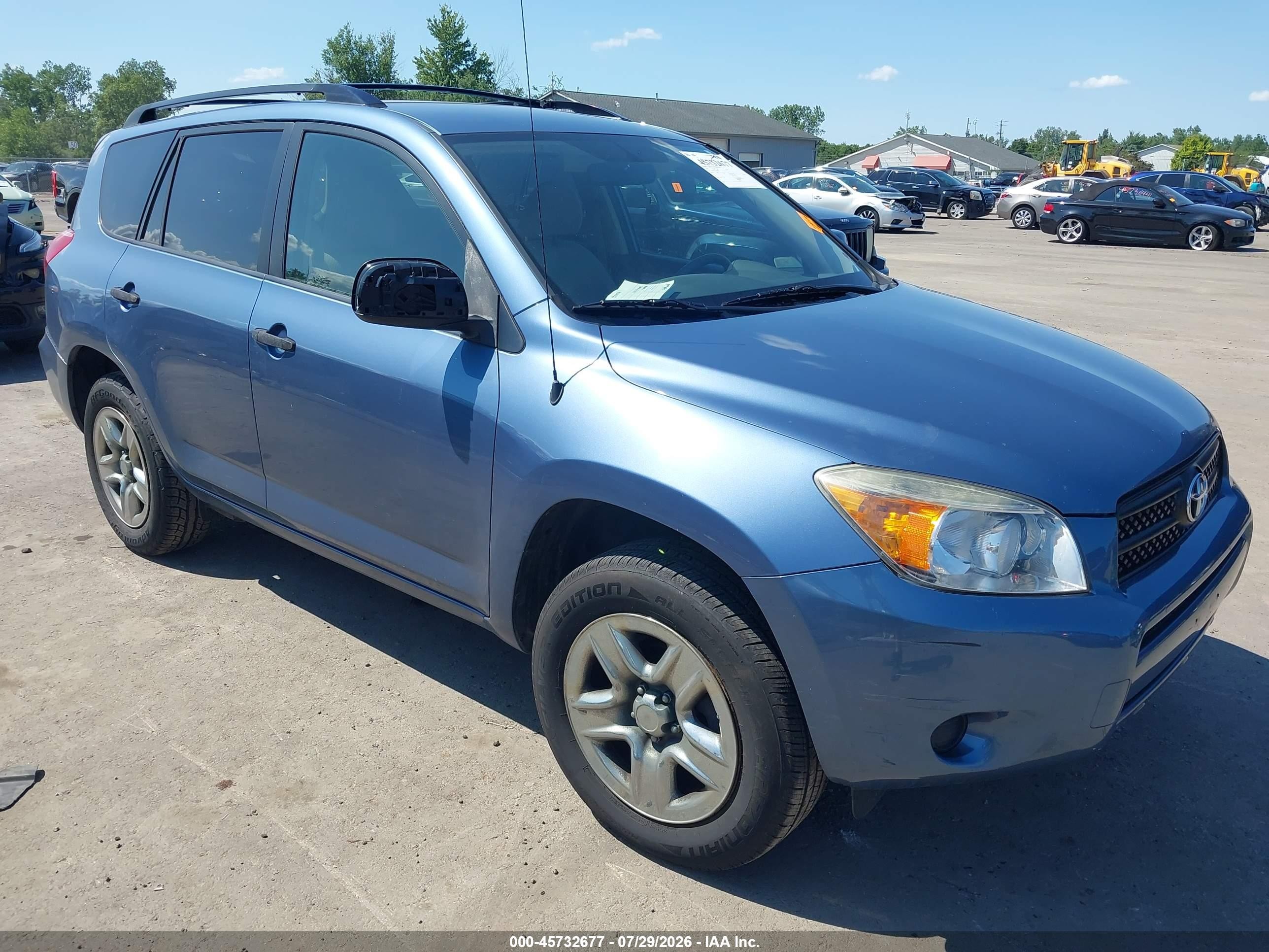 2007 Toyota Rav4   Синий vin: JTMZD33V675057143