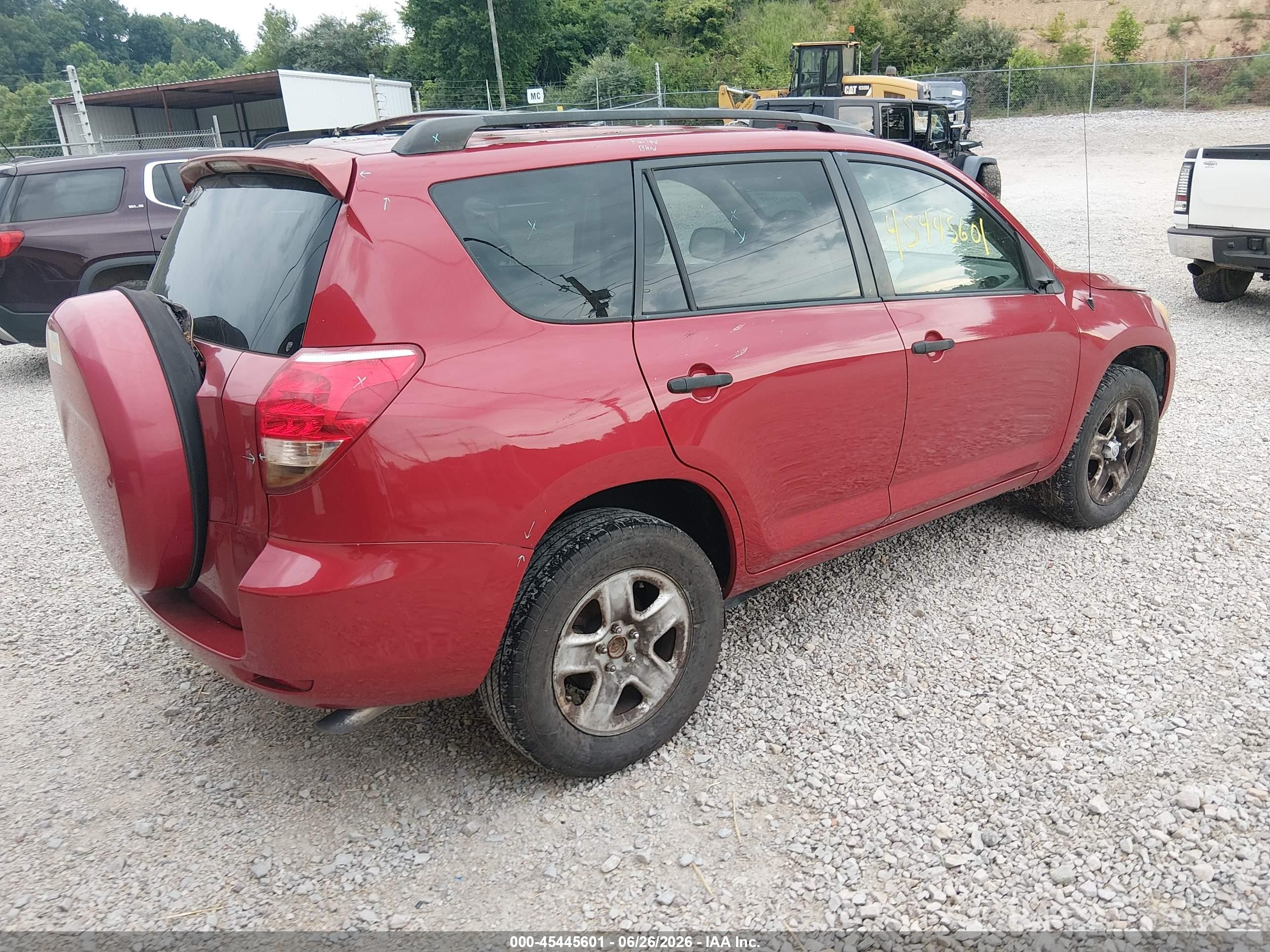 2007 Toyota Rav4   Red vin: JTMZD33V675077912