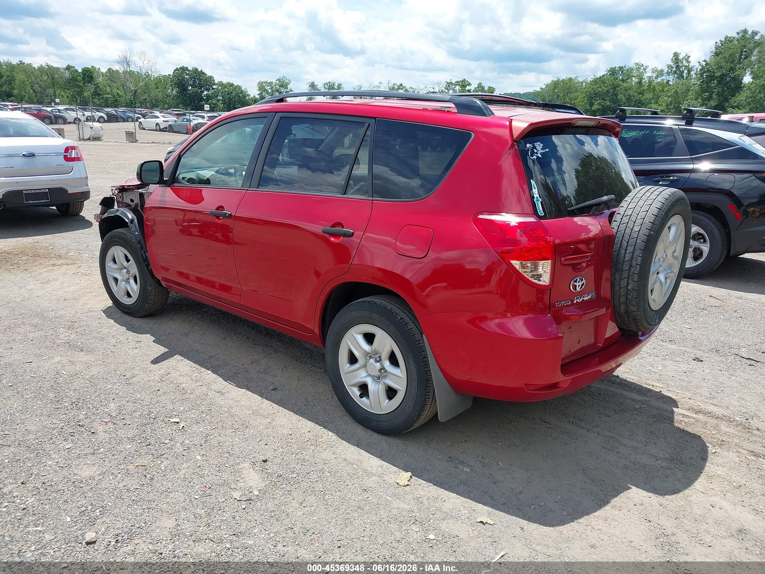 2008 Toyota Rav4   Red vin: JTMZD33V685082237
