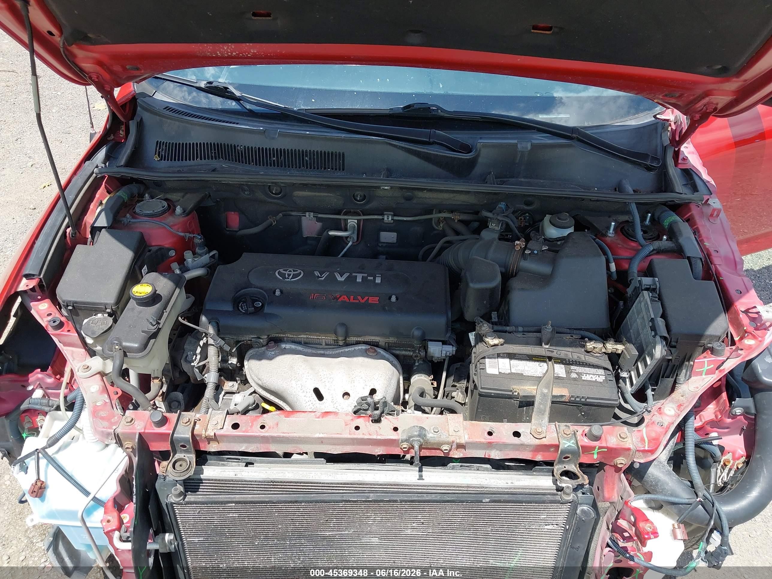 2008 Toyota Rav4   Red vin: JTMZD33V685082237