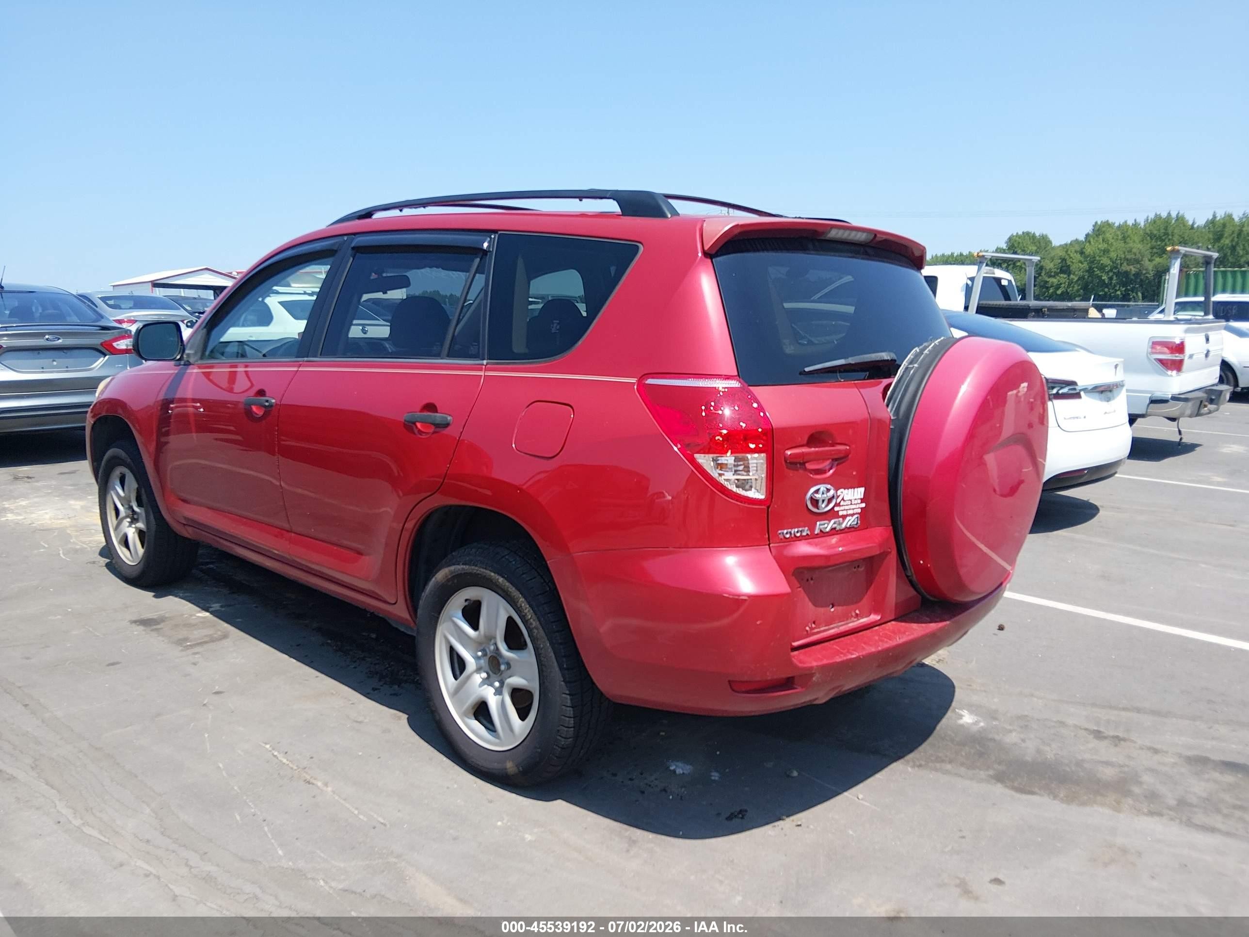 2008 Toyota Rav4   Red vin: JTMZD33V786058698