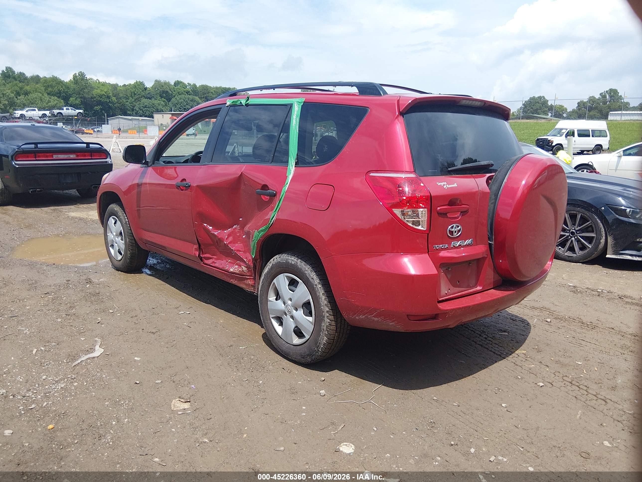2008 Toyota Rav4 Red vin: JTMZD33V786061360
