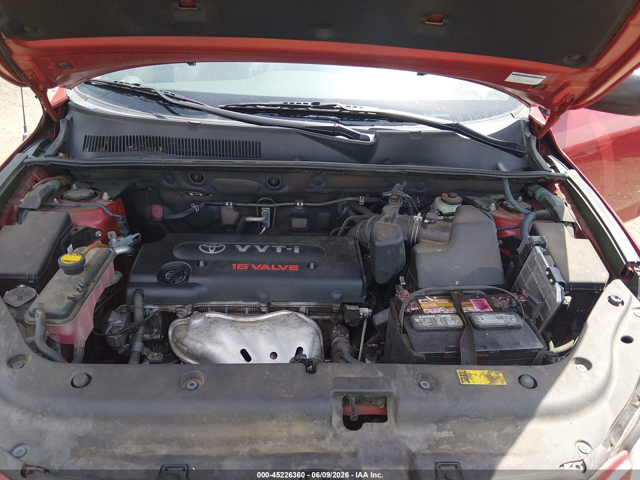 2008 Toyota Rav4 Red vin: JTMZD33V786061360