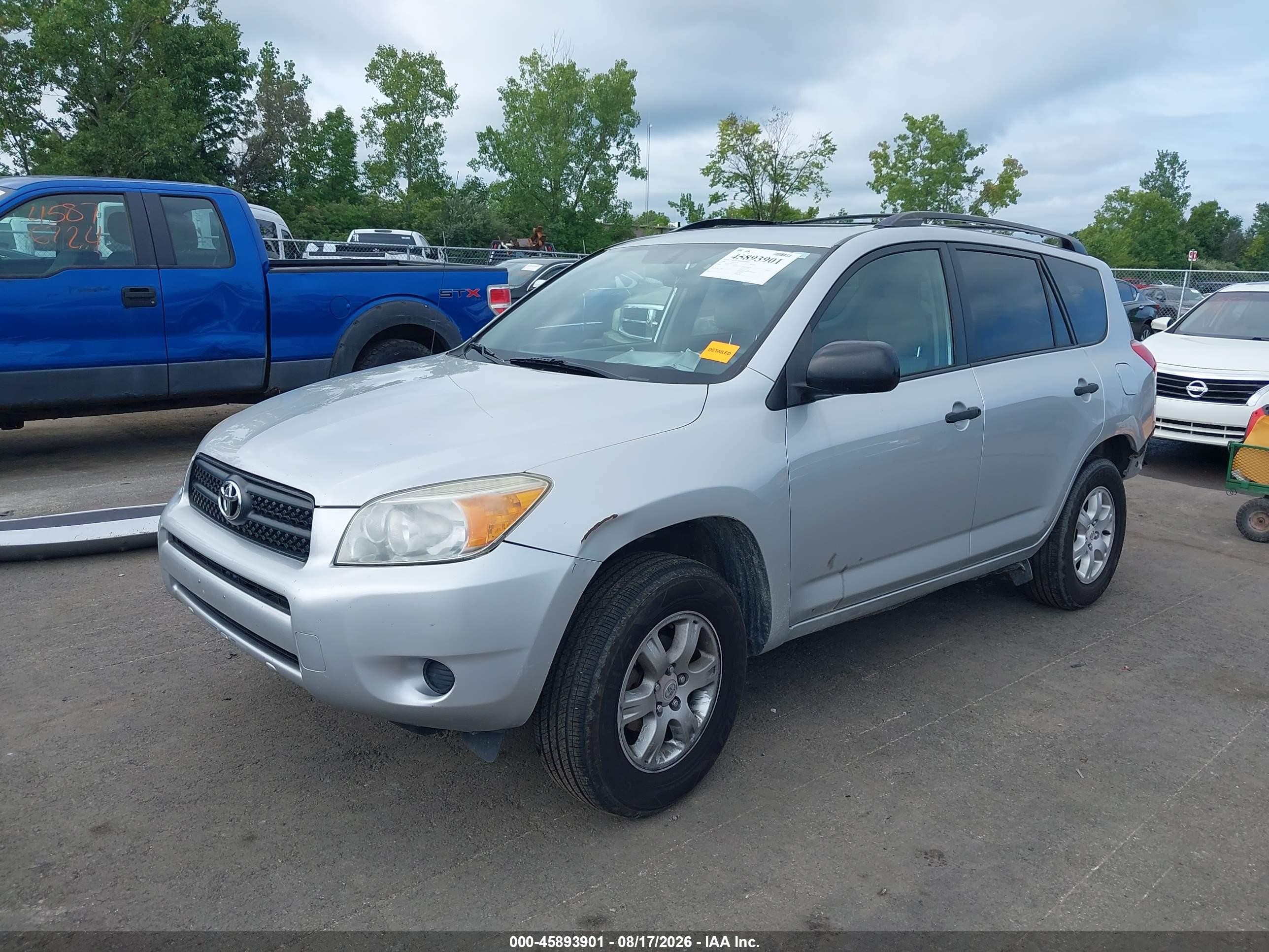 2008 Toyota Rav4 Silver vin: JTMZD33V786071239