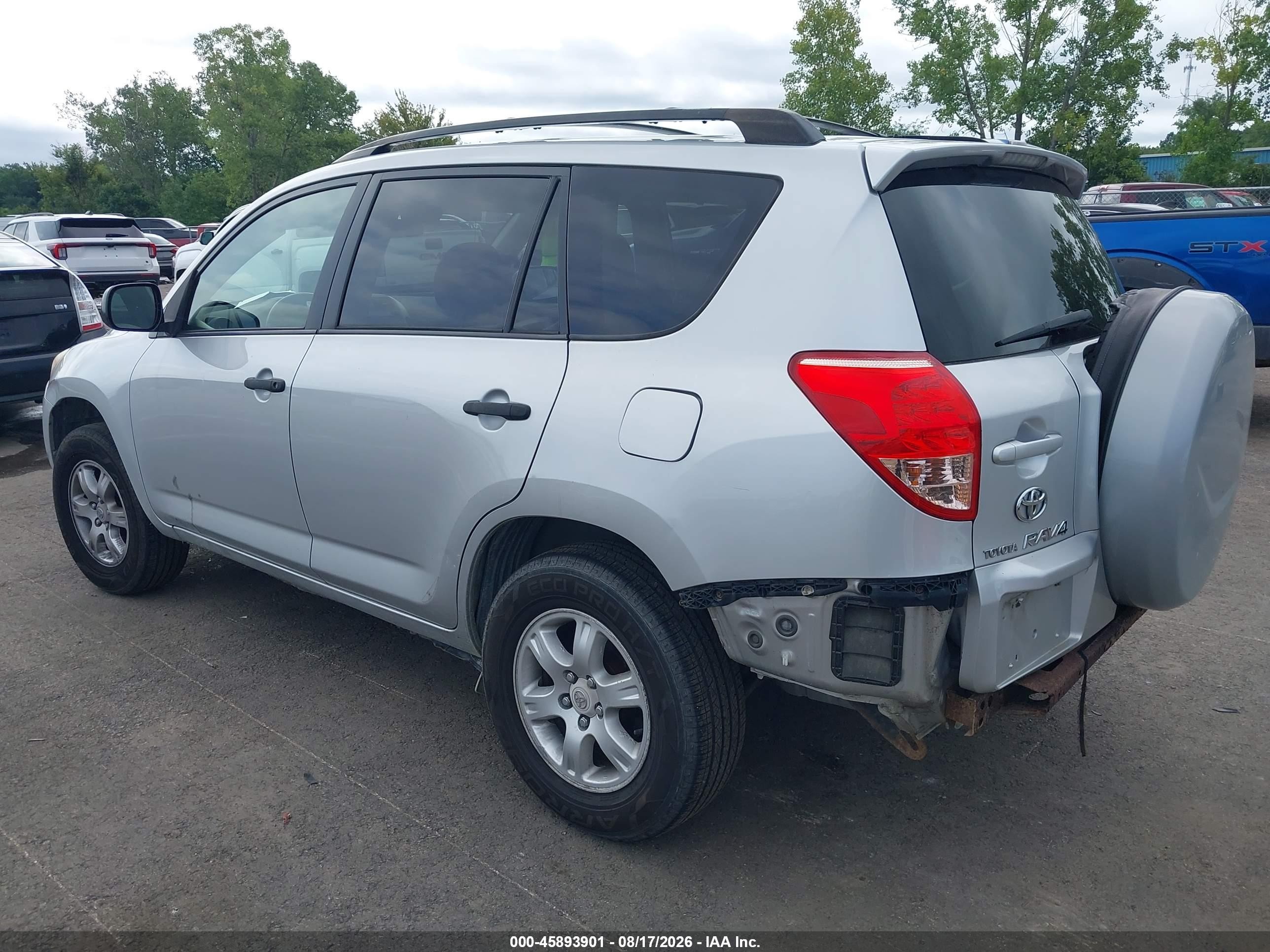 2008 Toyota Rav4 Silver vin: JTMZD33V786071239