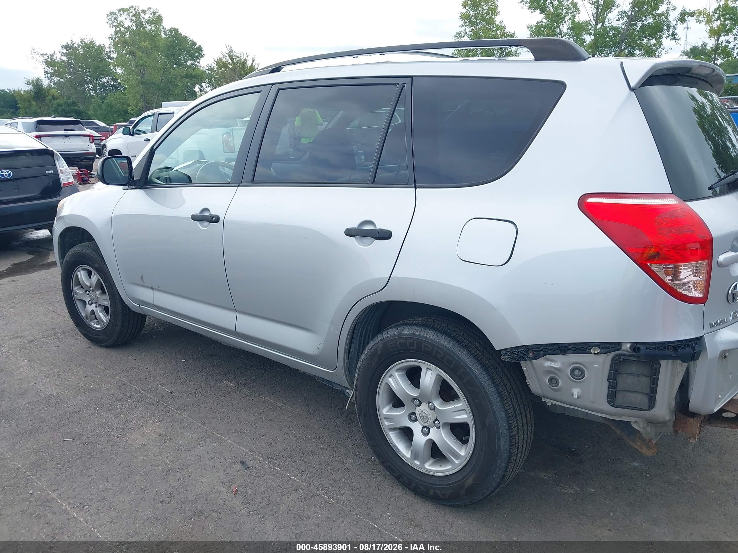 2008 Toyota Rav4 Silver vin: JTMZD33V786071239