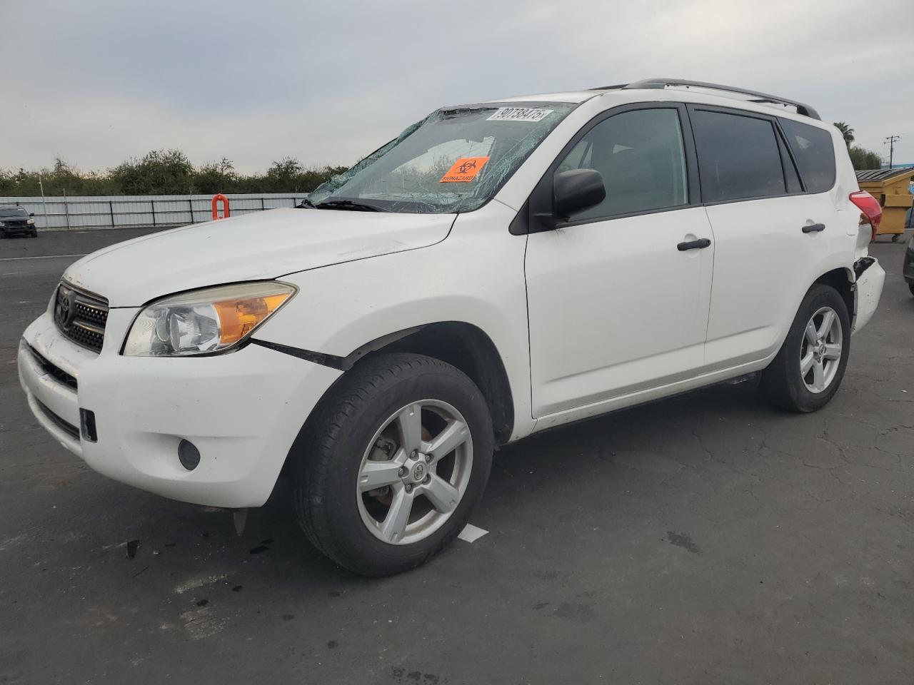 2007 Toyota Rav4 White vin: JTMZD33V875033555