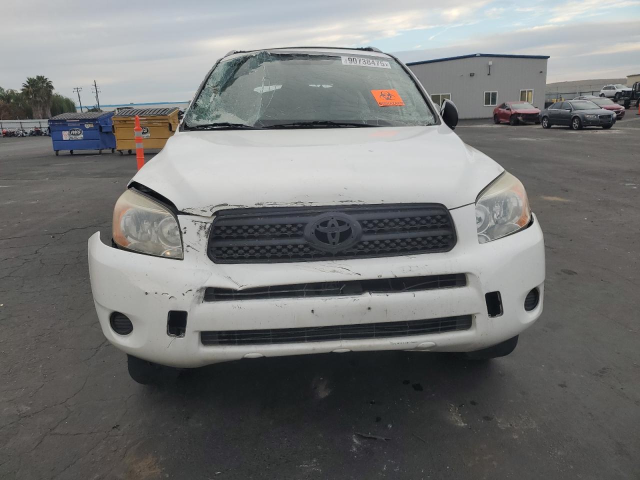 2007 Toyota Rav4 White vin: JTMZD33V875033555