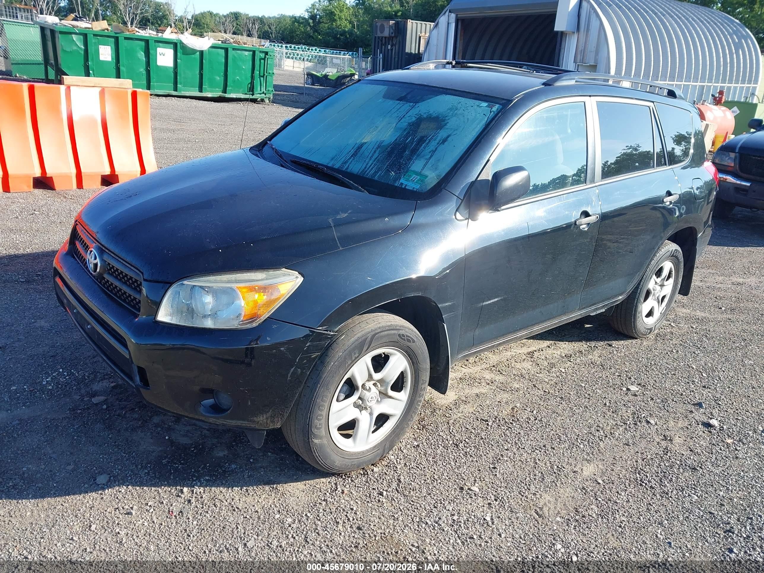 2007 Toyota Rav4   Черный vin: JTMZD33V876025269