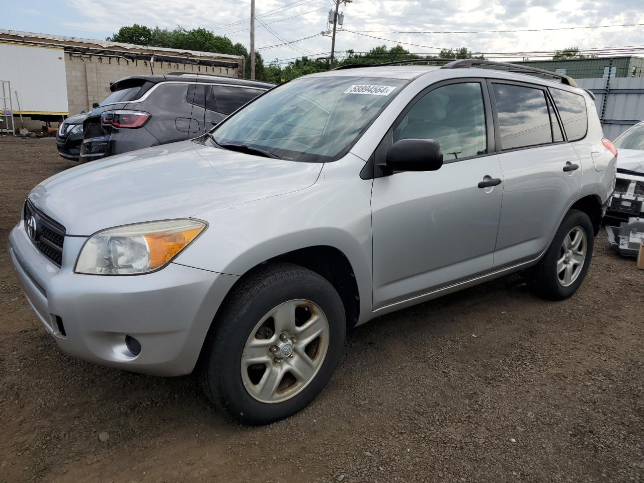 2007 Toyota Rav4 Silver vin: JTMZD33V876040953
