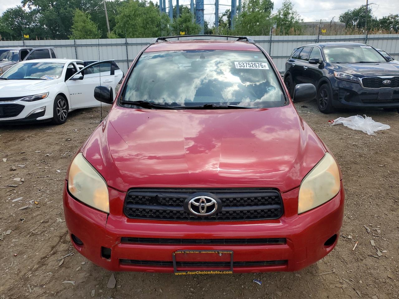 2008 Toyota Rav4 Base Red vin: JTMZD33V886059696