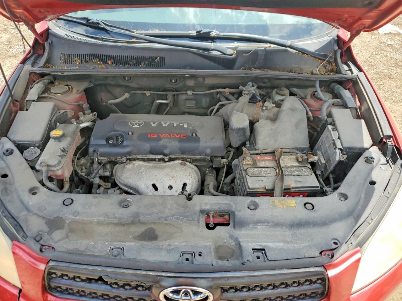 2008 Toyota Rav4 Base Red vin: JTMZD33V886059696