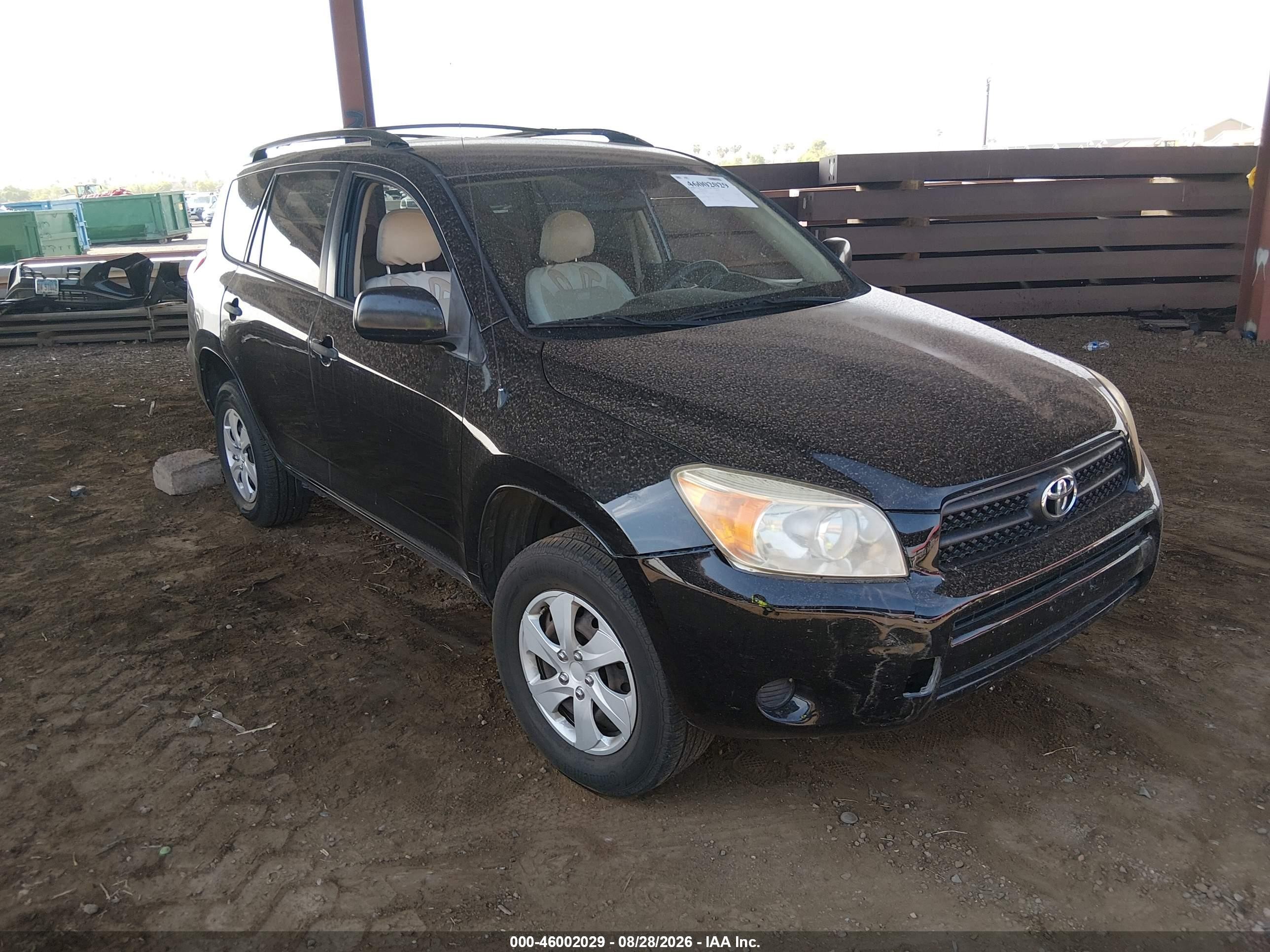 2008 Toyota Rav4   Black vin: JTMZD33V886078667