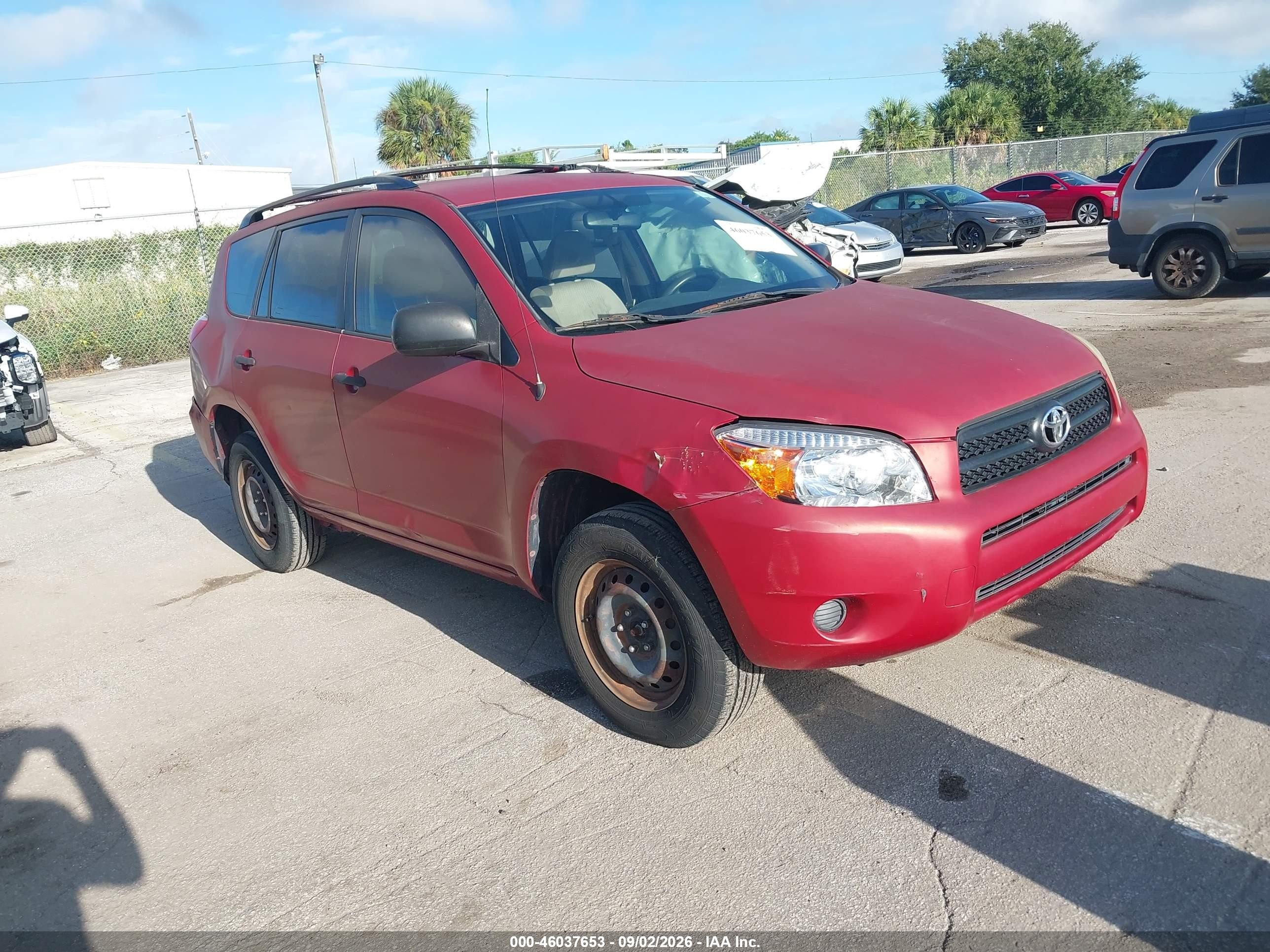 2006 Toyota Rav4   Красный vin: JTMZD33V965014916