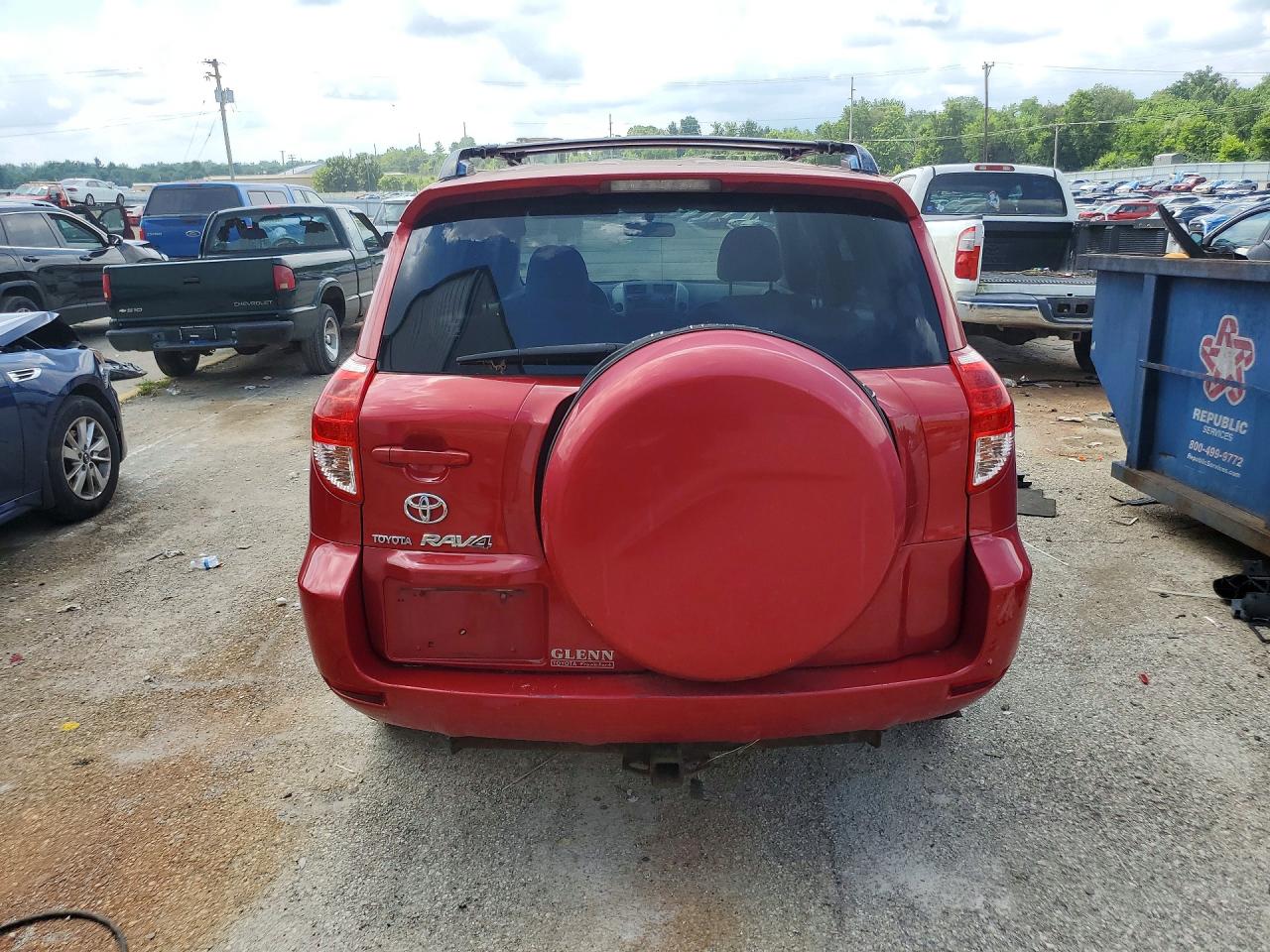 2007 Toyota Rav4 Base Red vin: JTMZD33V975048193
