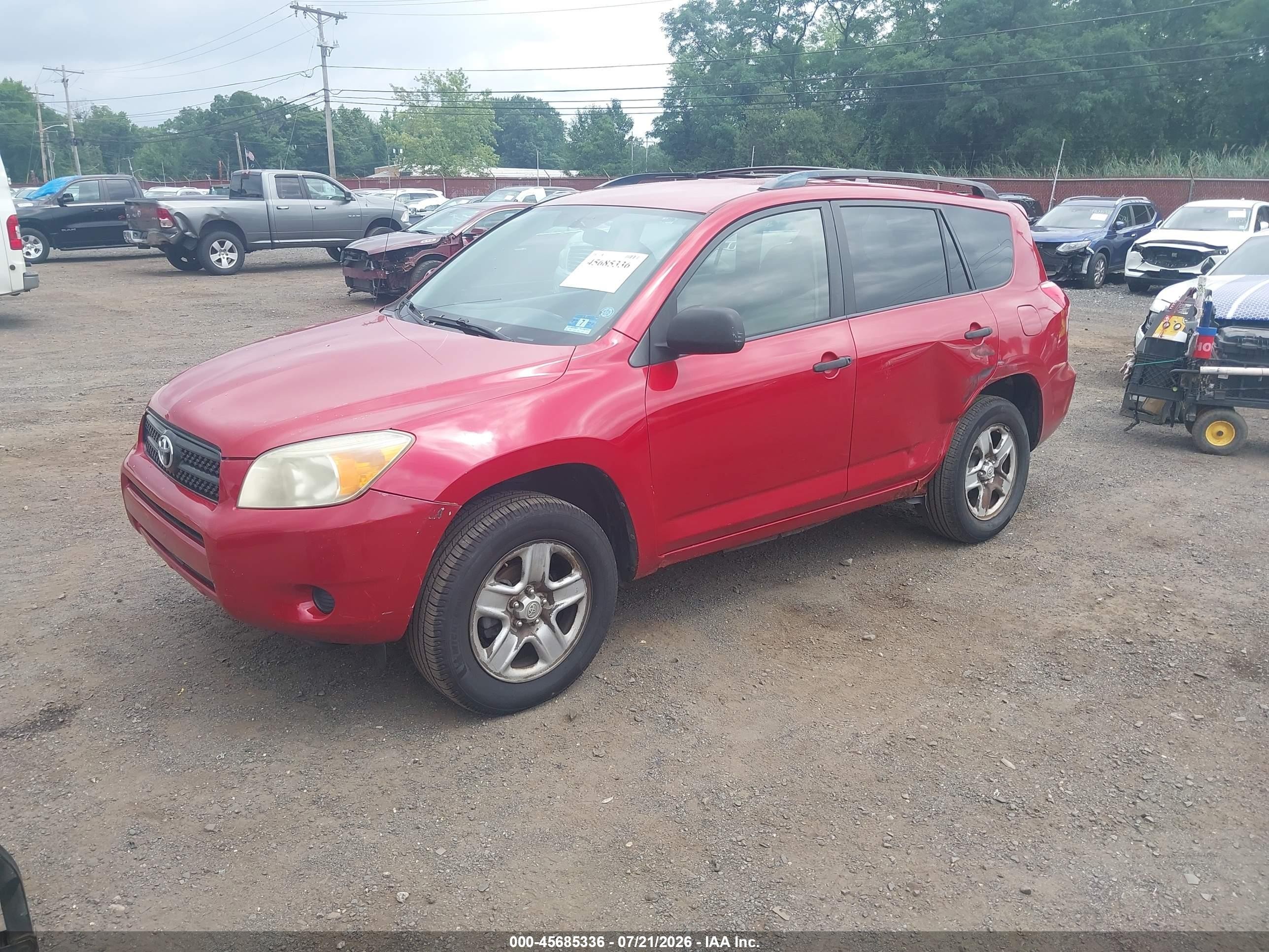 2007 Toyota Rav4   Red vin: JTMZD33V976024390