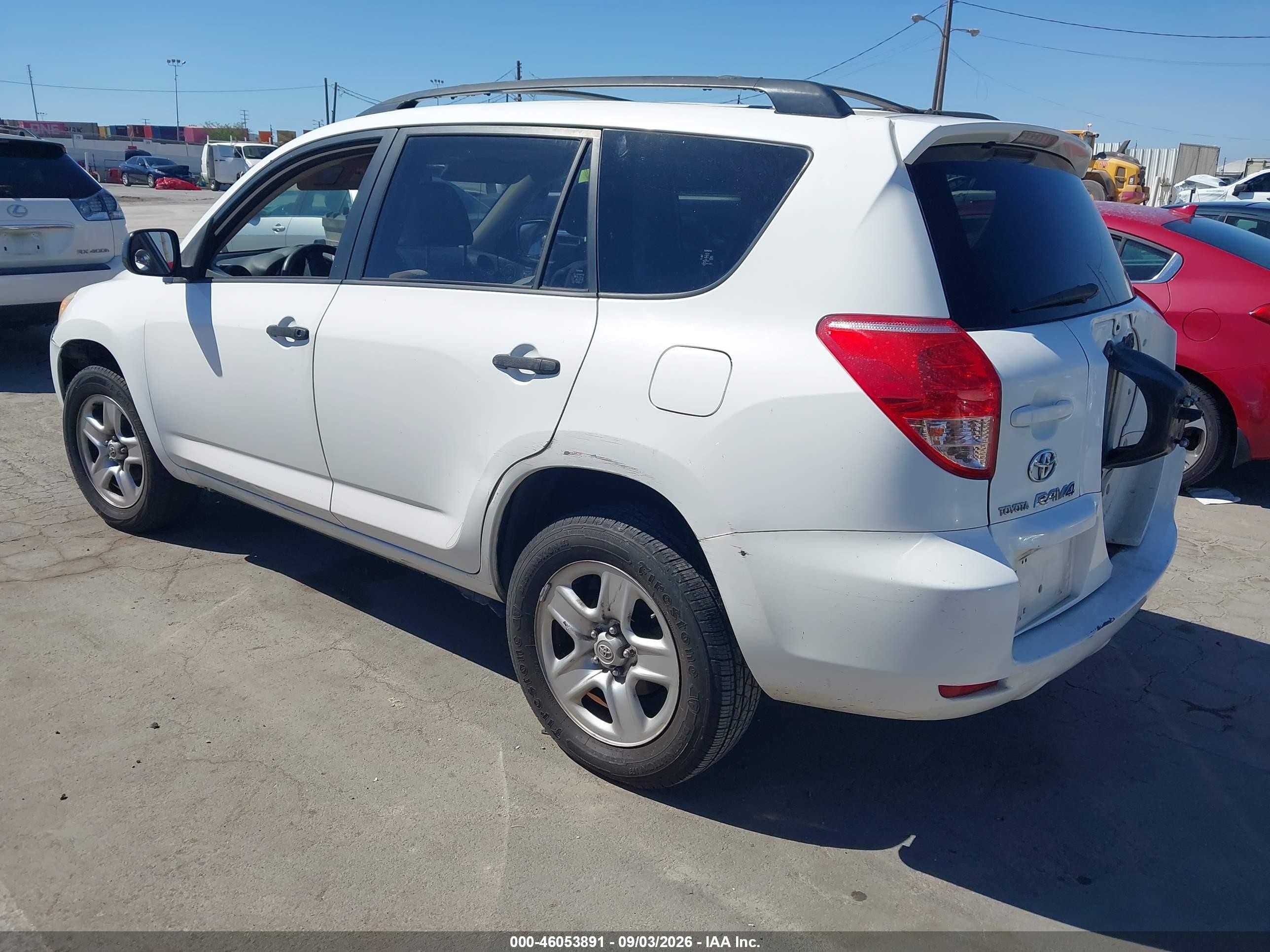 2008 Toyota Rav4   White vin: JTMZD33V986065684