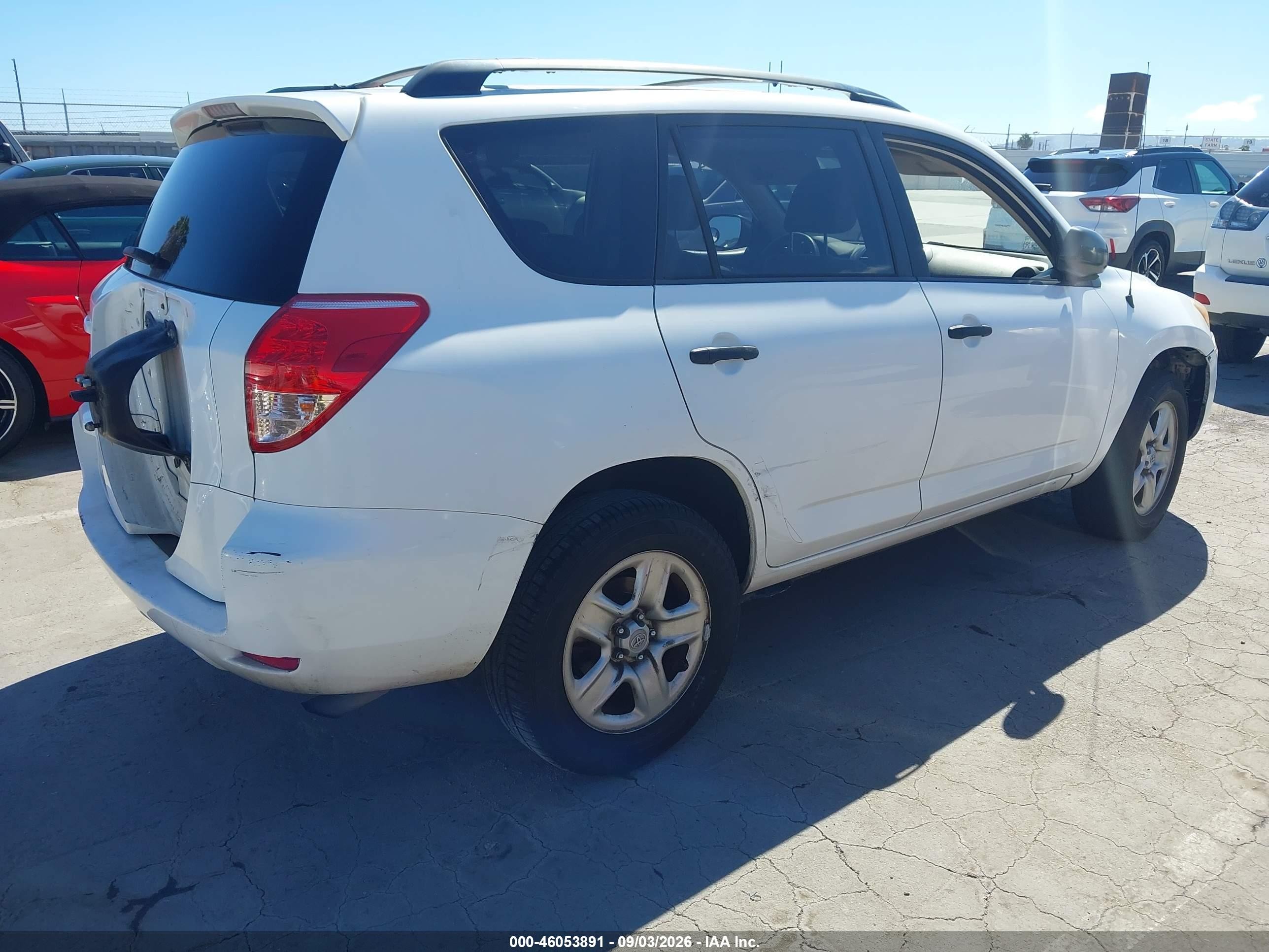 2008 Toyota Rav4   White vin: JTMZD33V986065684