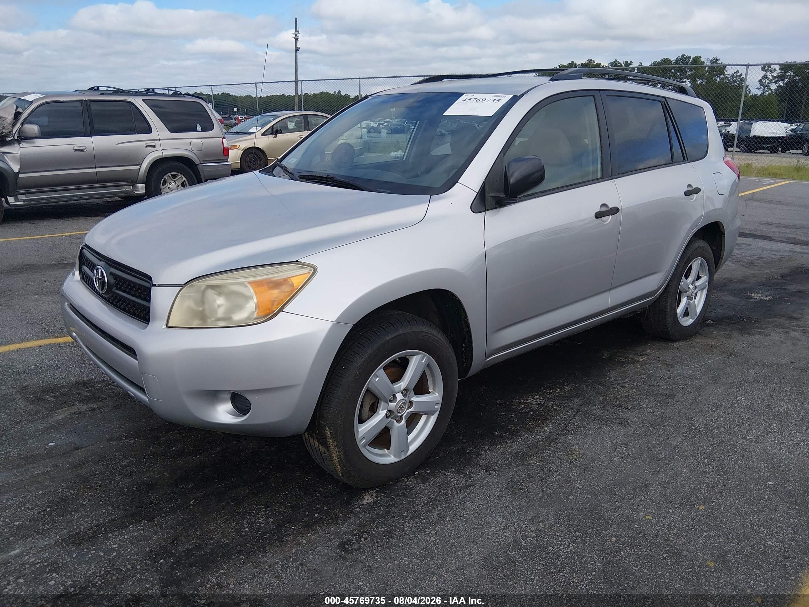 2008 Toyota Rav4   Silver vin: JTMZD33V986072098