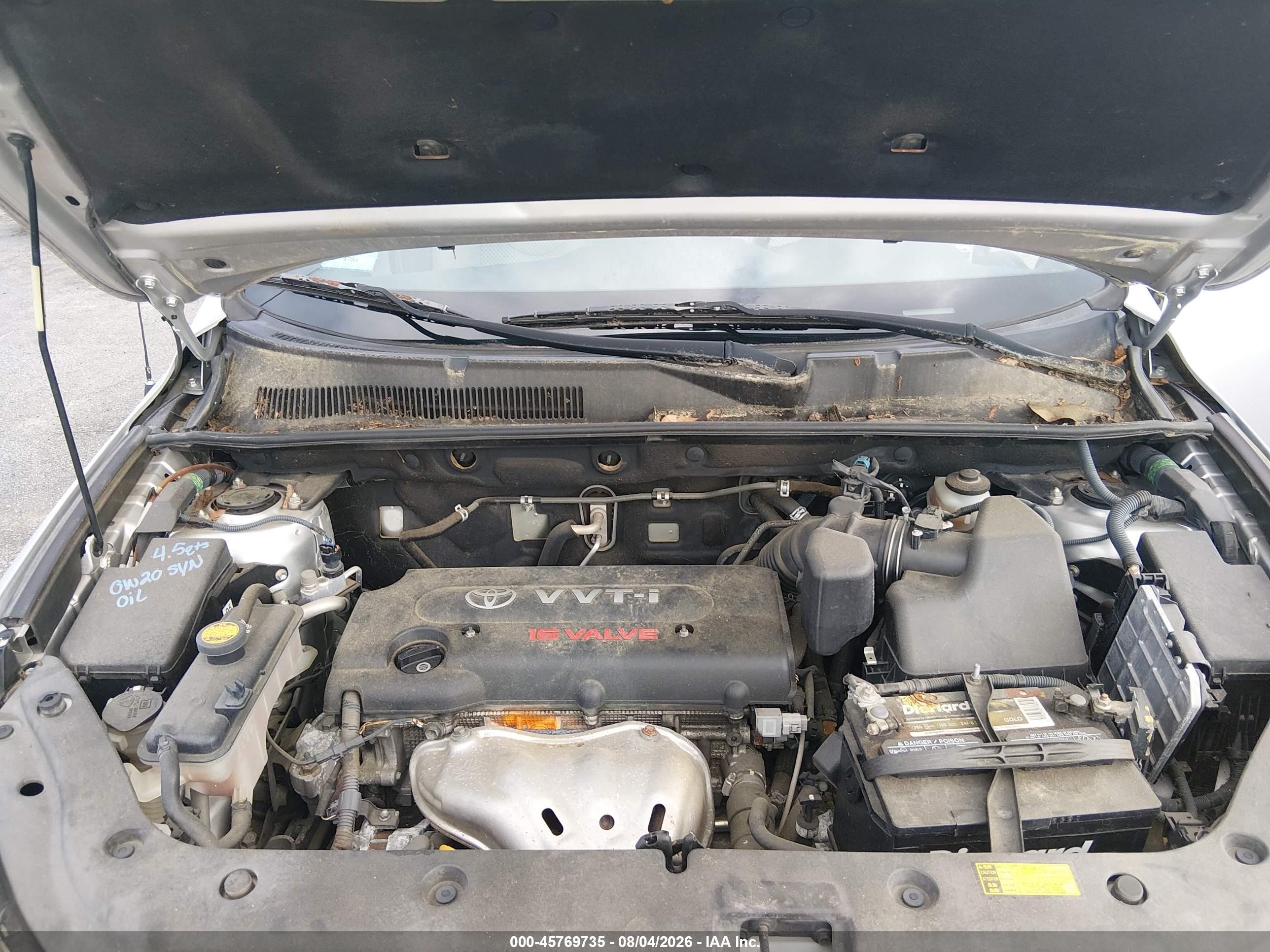 2008 Toyota Rav4   Silver vin: JTMZD33V986072098