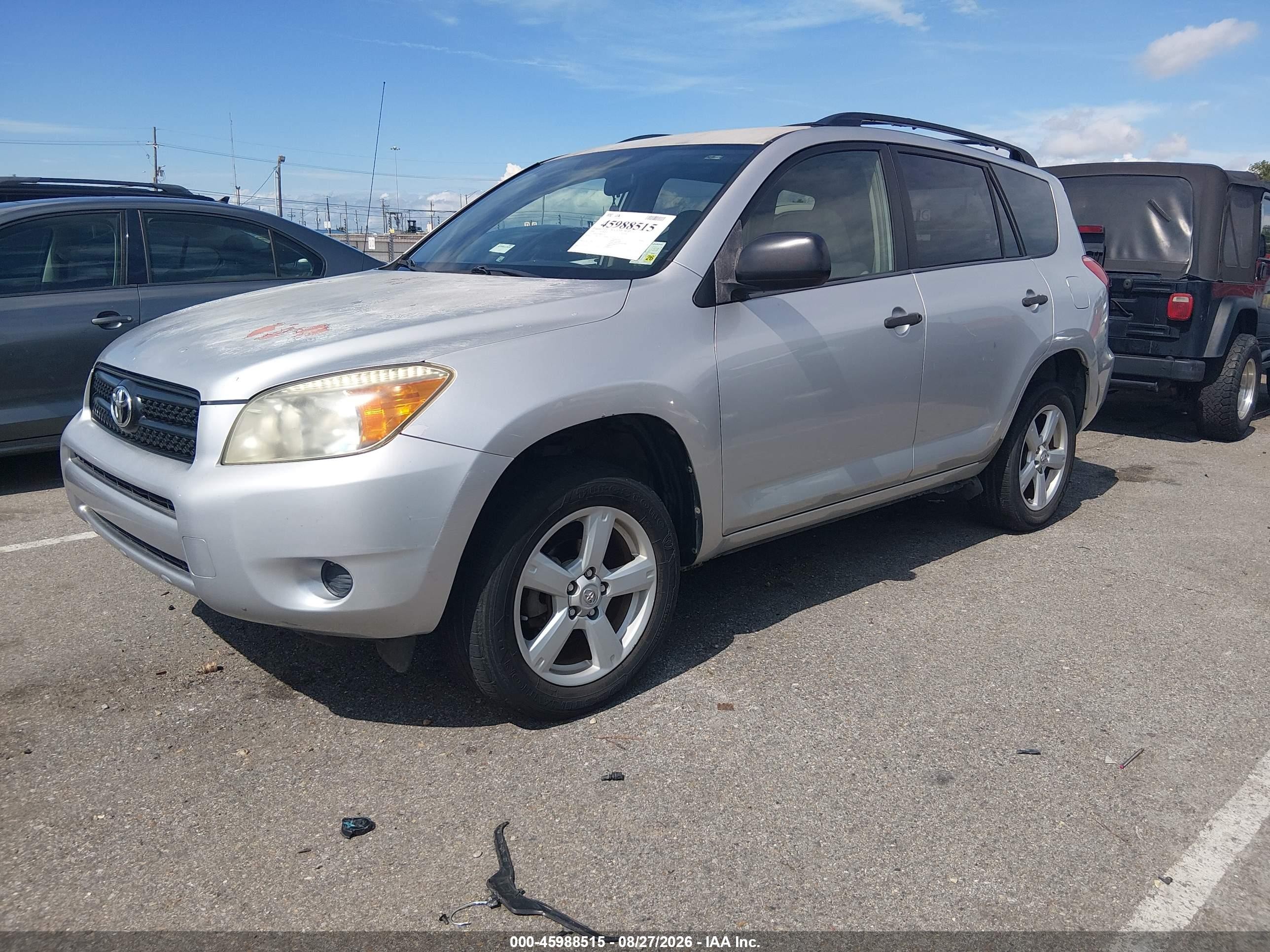 2008 Toyota Rav4   Silver vin: JTMZD33V986072747