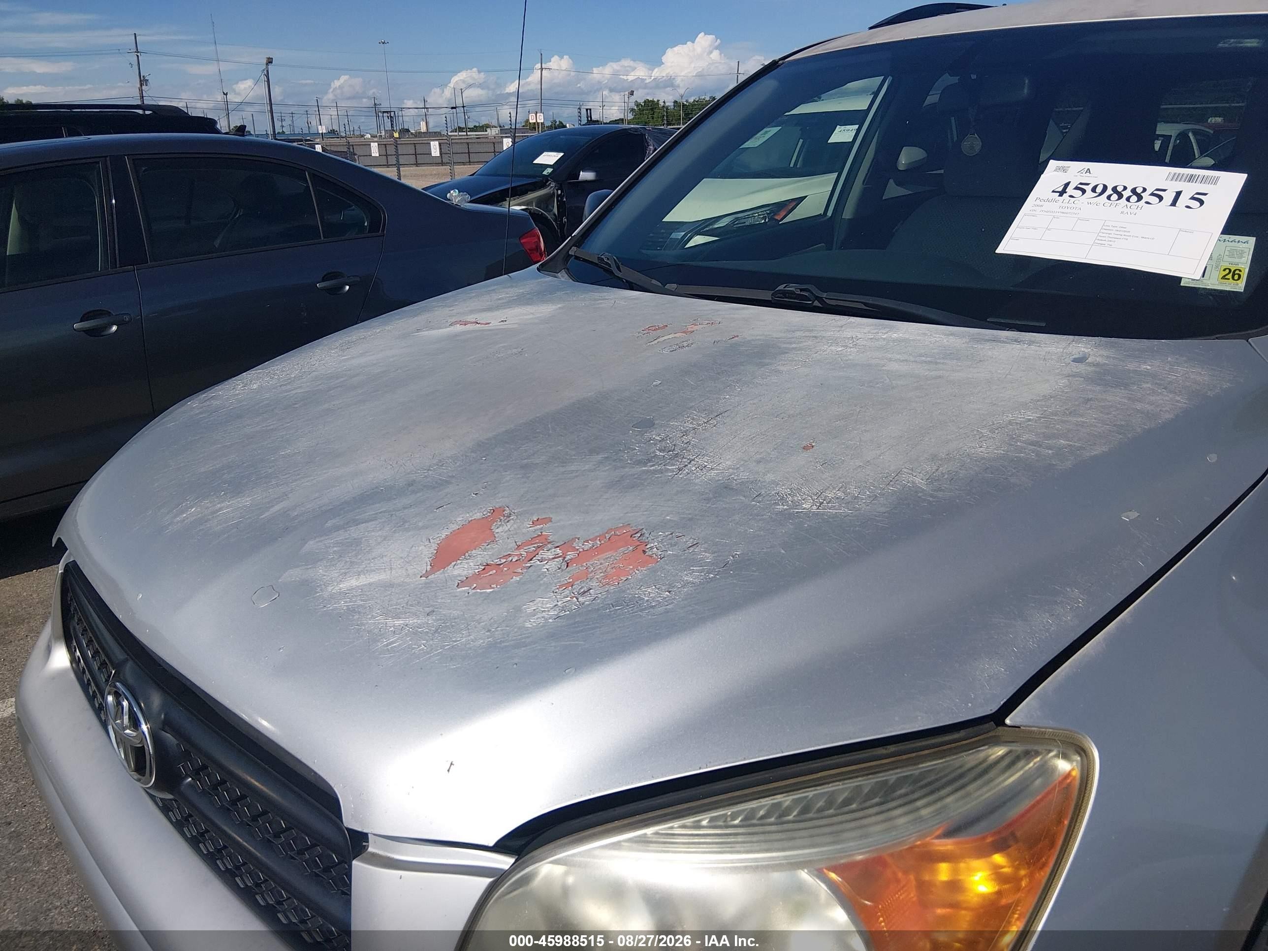 2008 Toyota Rav4   Silver vin: JTMZD33V986072747