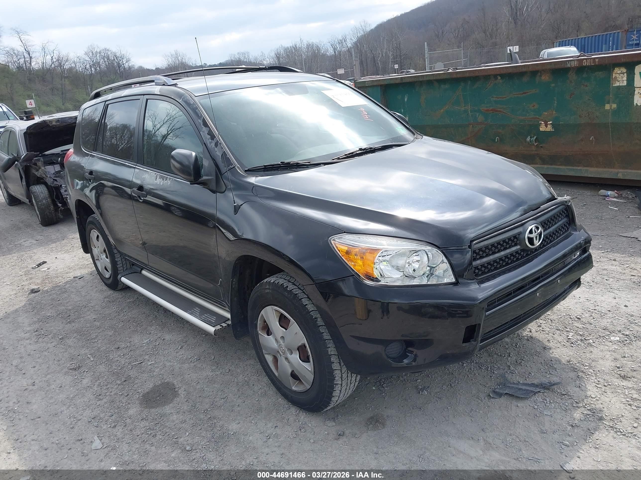 2008 Toyota Rav4 Black vin: JTMZD33V986074367