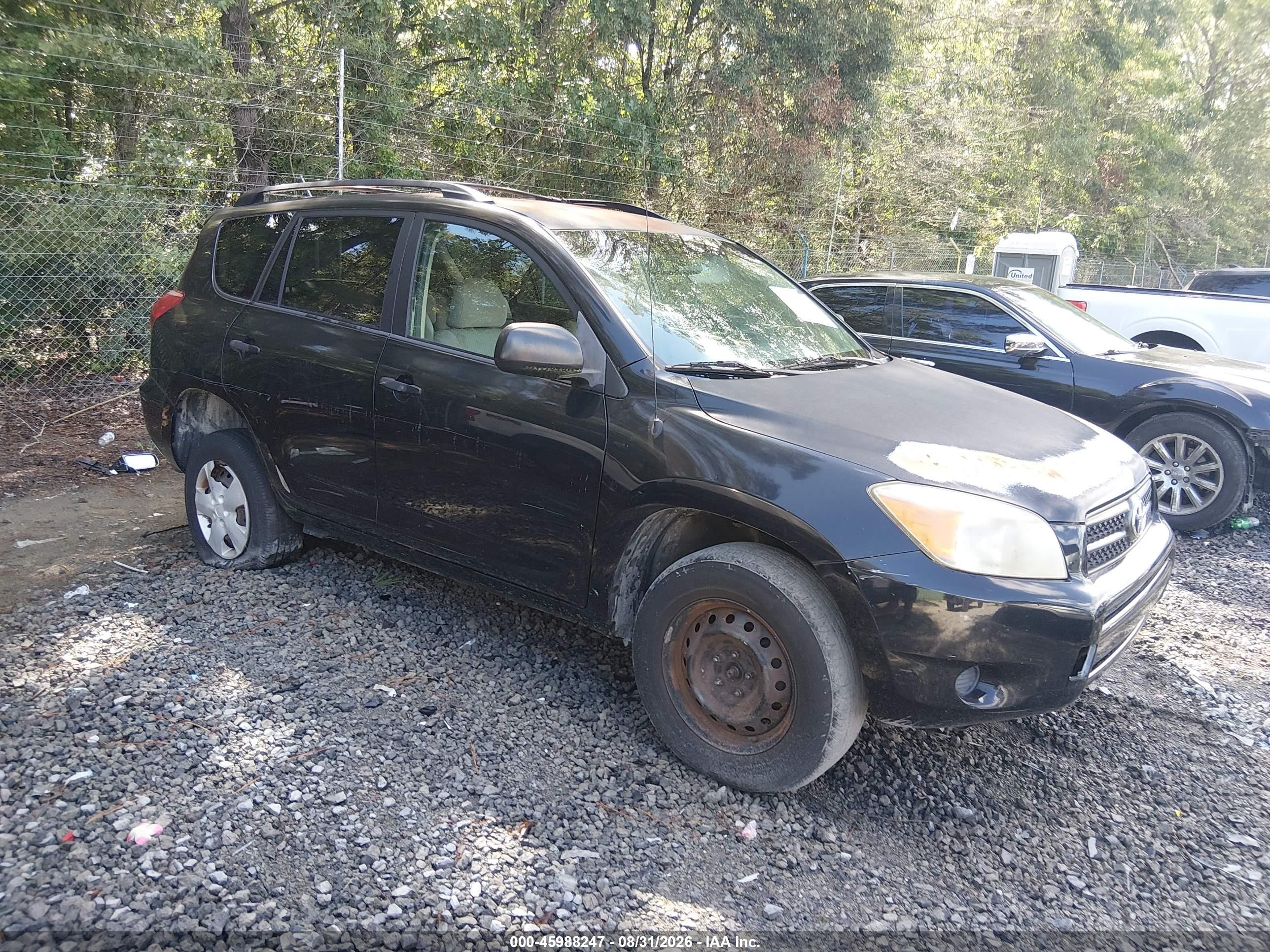 2008 Toyota Rav4   Black vin: JTMZD33V986077253