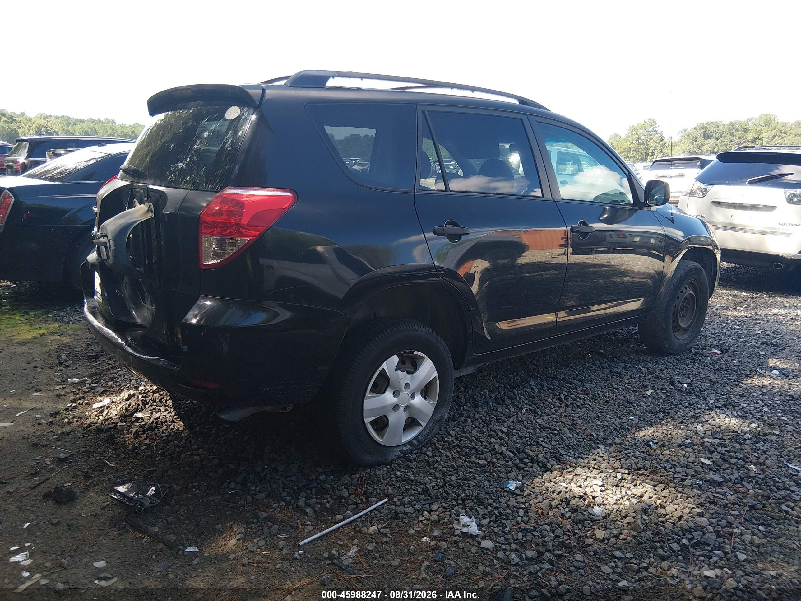 2008 Toyota Rav4   Черный vin: JTMZD33V986077253