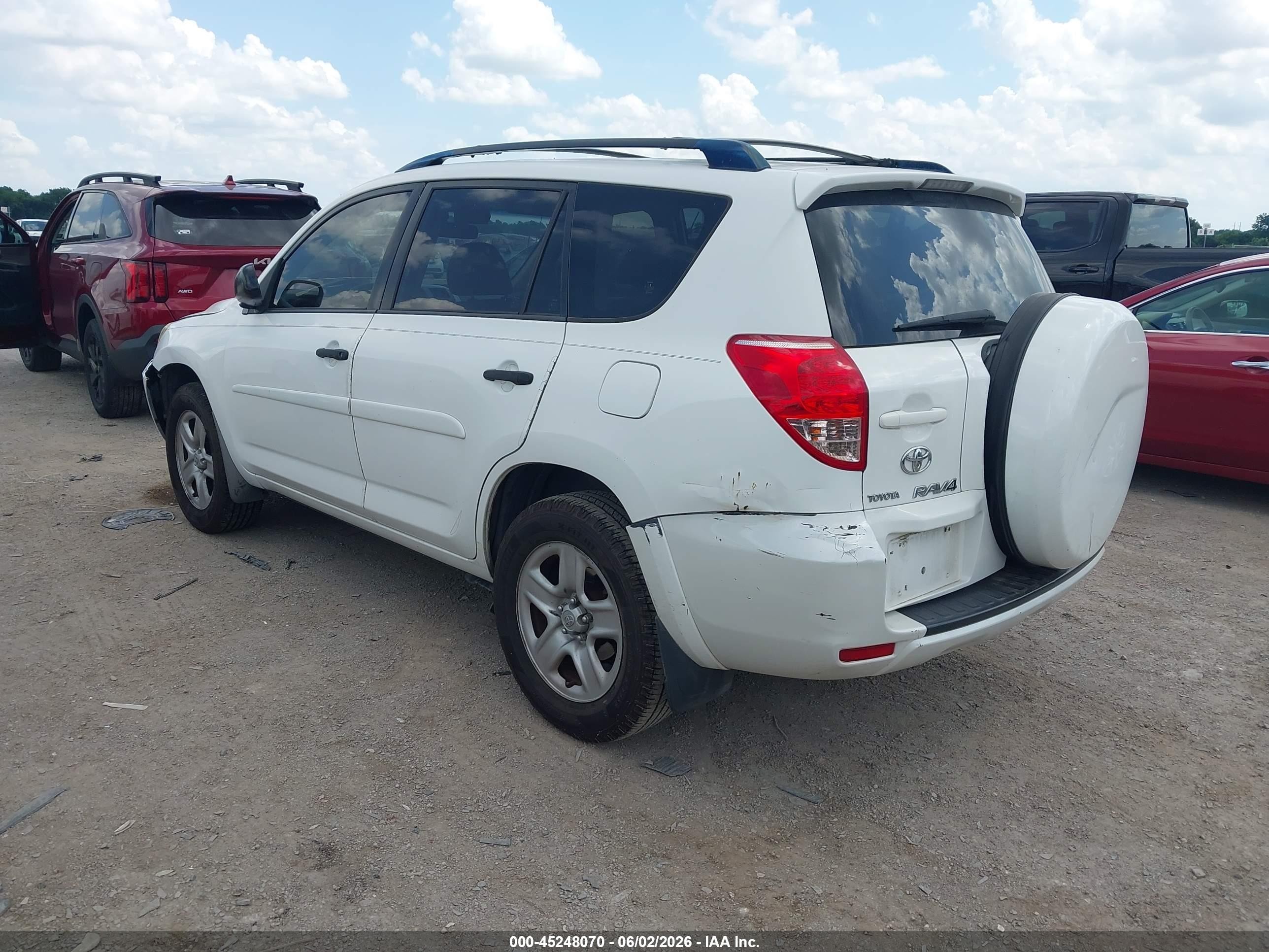 2008 Toyota Rav4 White vin: JTMZD33V986079276