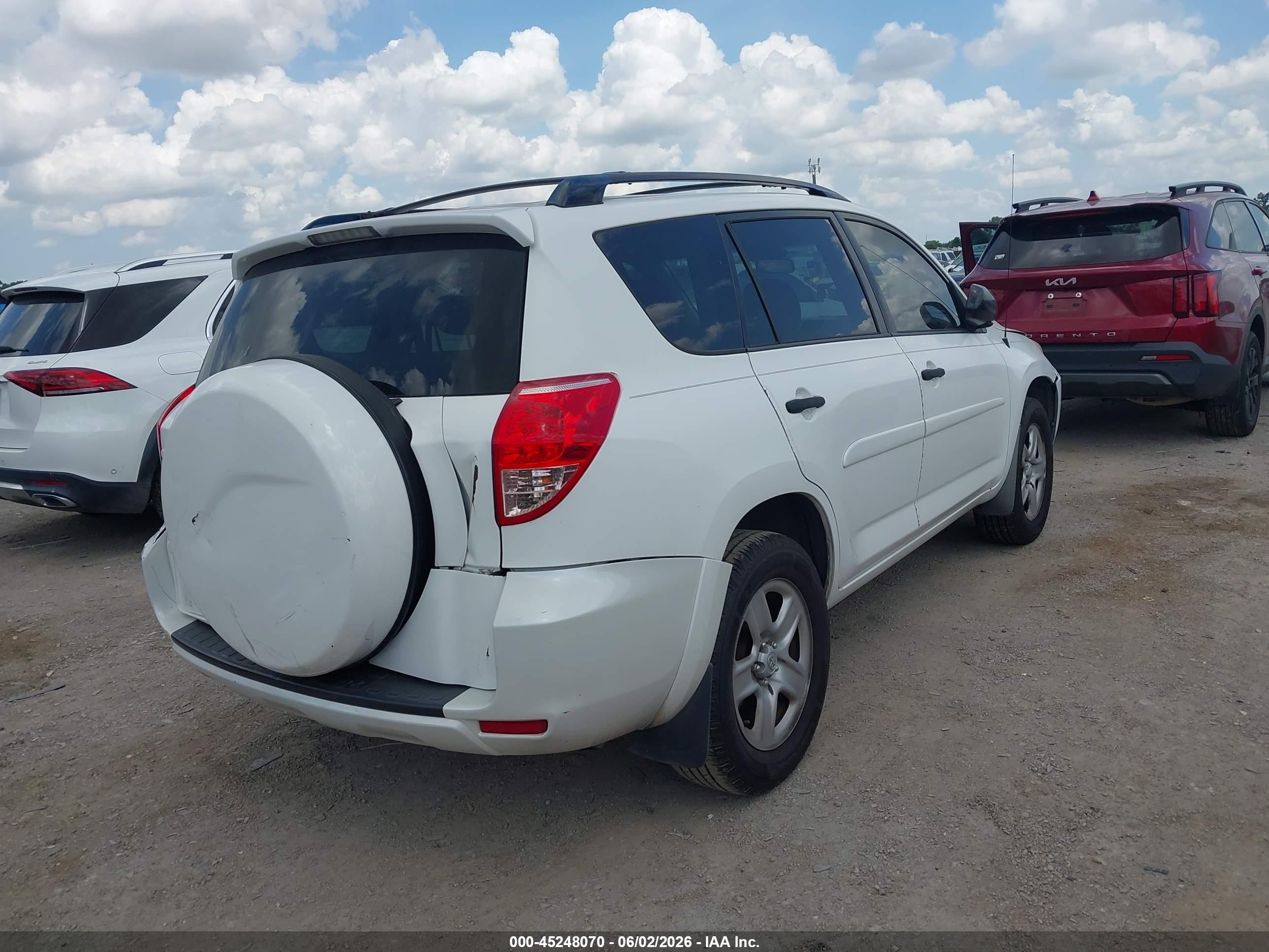 2008 Toyota Rav4 White vin: JTMZD33V986079276