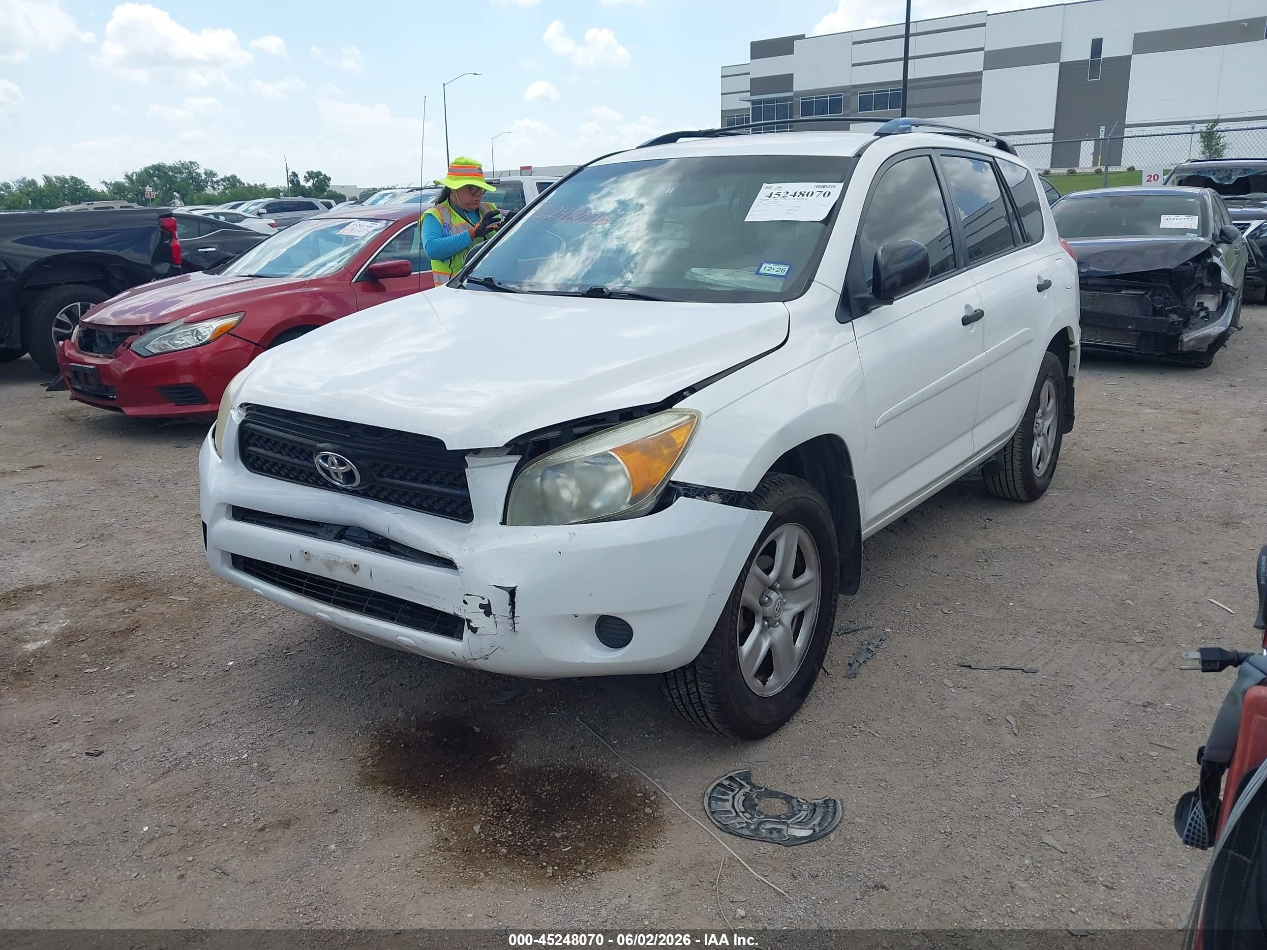 2008 Toyota Rav4 White vin: JTMZD33V986079276