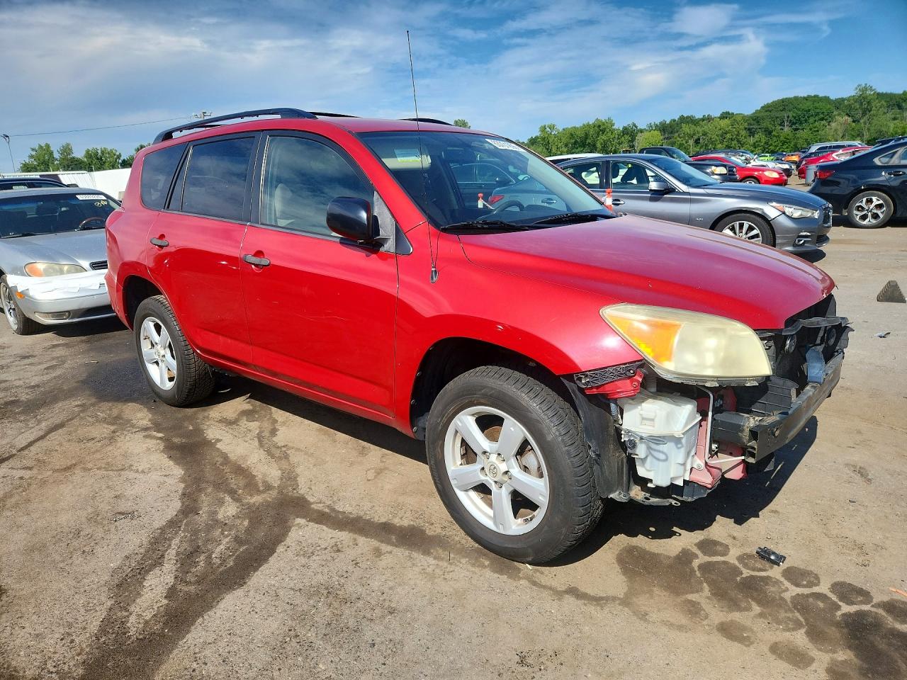 2007 Toyota Rav4 Base Red vin: JTMZD33VX76035401