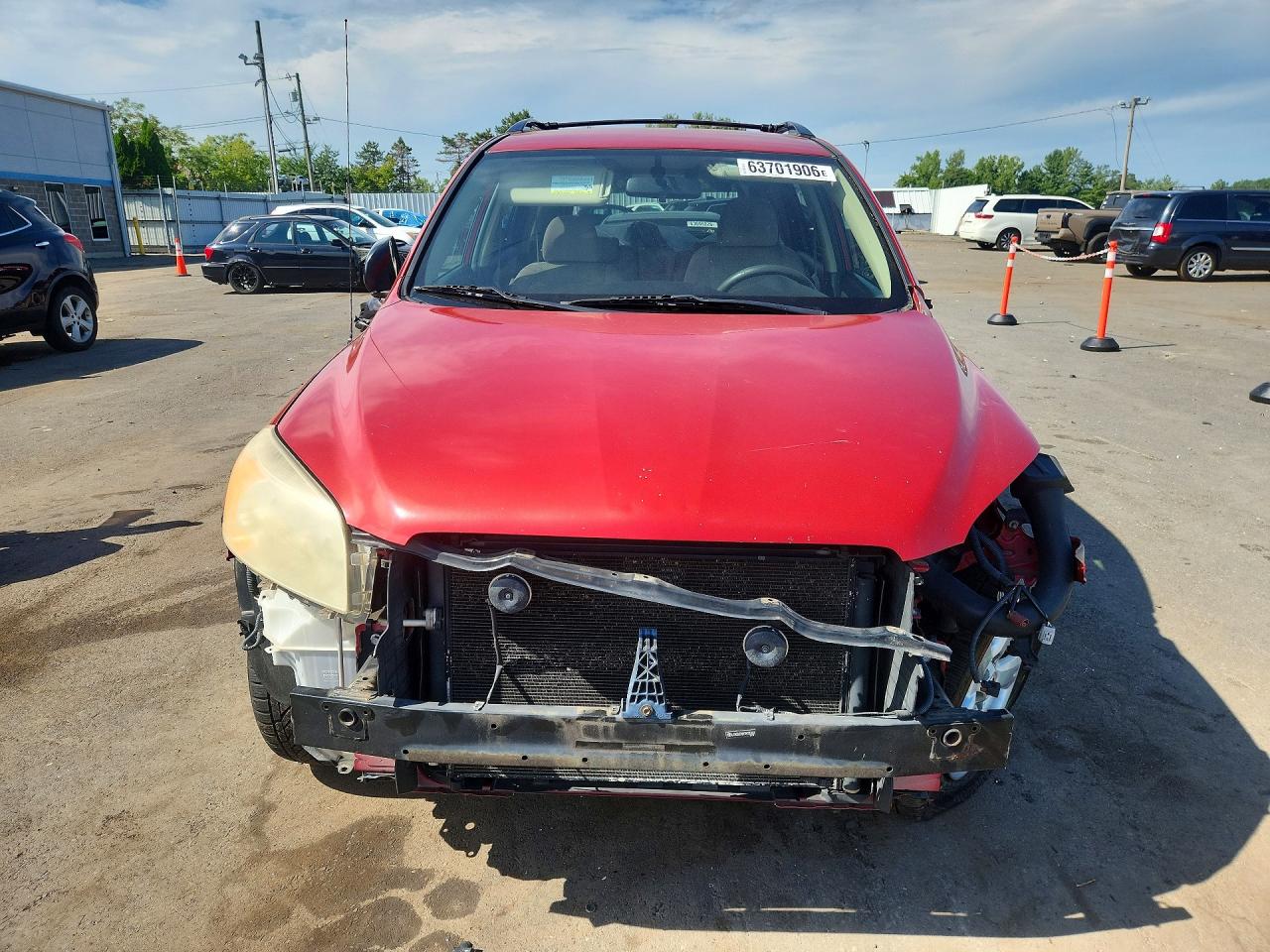 2007 Toyota Rav4 Base Red vin: JTMZD33VX76035401